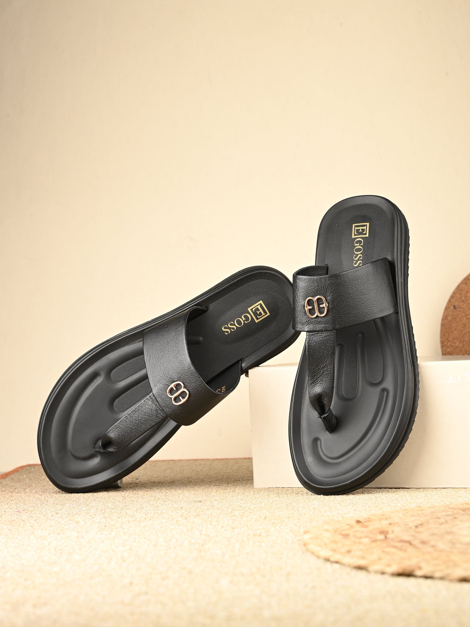 Egoss Shoes Comet Leather Slippers by Aspeerio - view 15