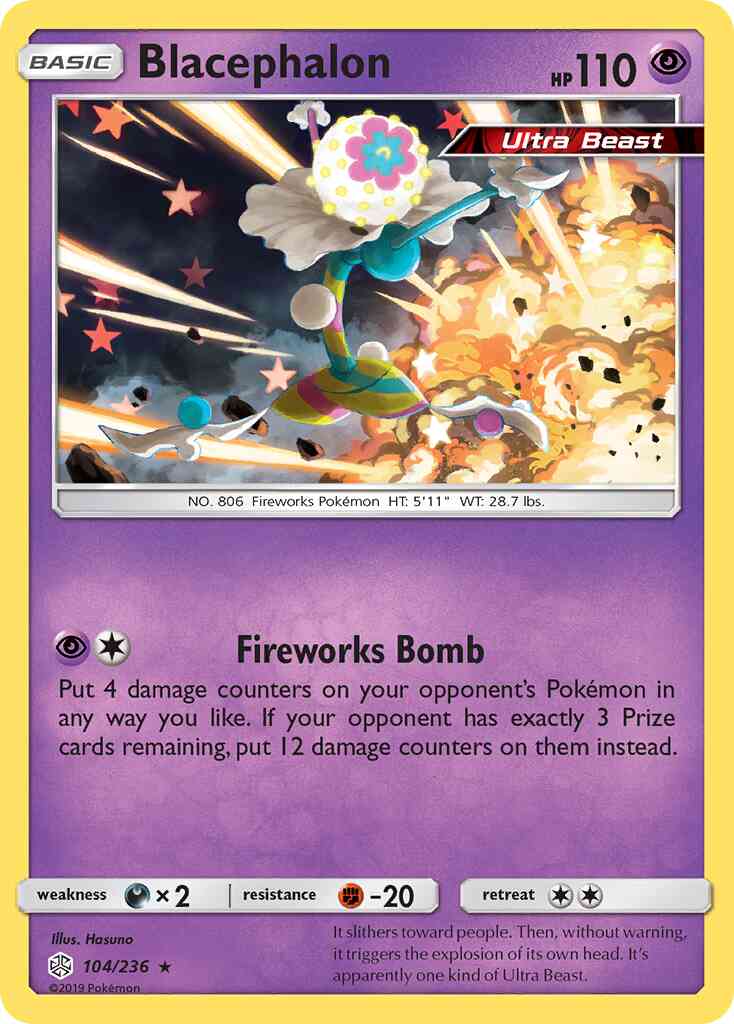 Rare holo sm12-104 – Pokémon Blacephalon - 104/236 - Rare Holo [sm12-104] [Reverse Holo]