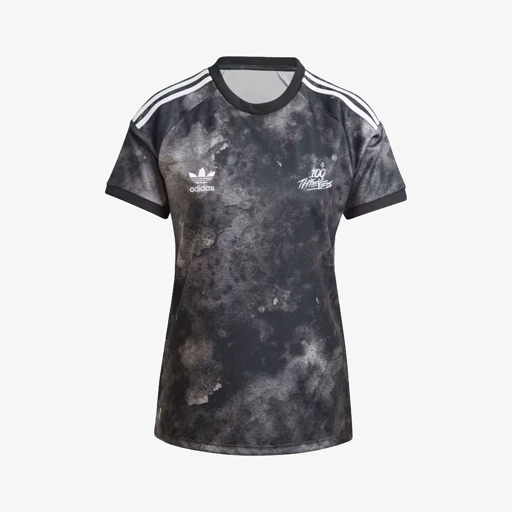Adidas Originals | 100 THIEVES JERSEY { BLACK/WHITE - view 3