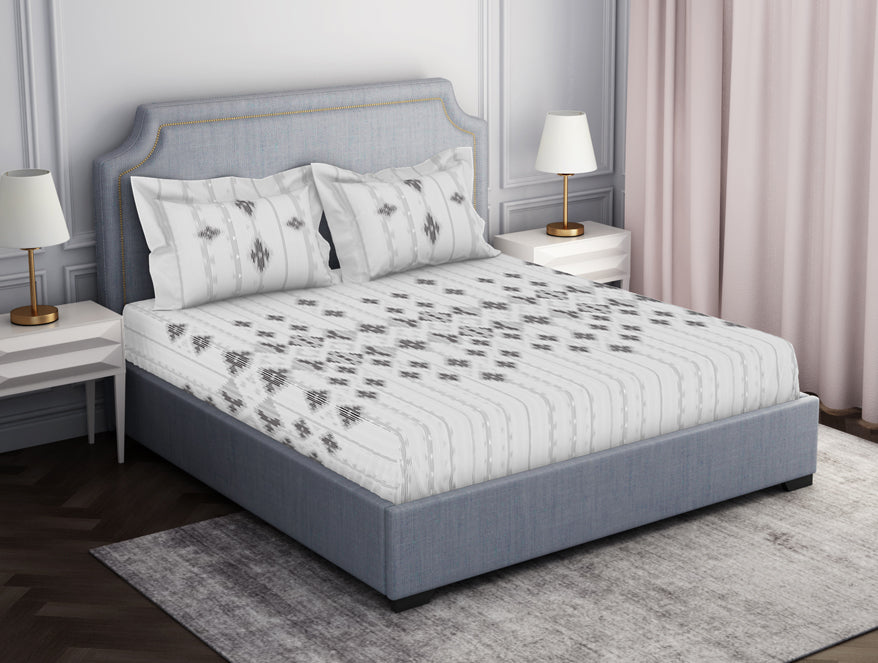 Spaces India Tonalelgence Geometric 100% Cotton Fitted King - Essentials by Spaces - view 2
