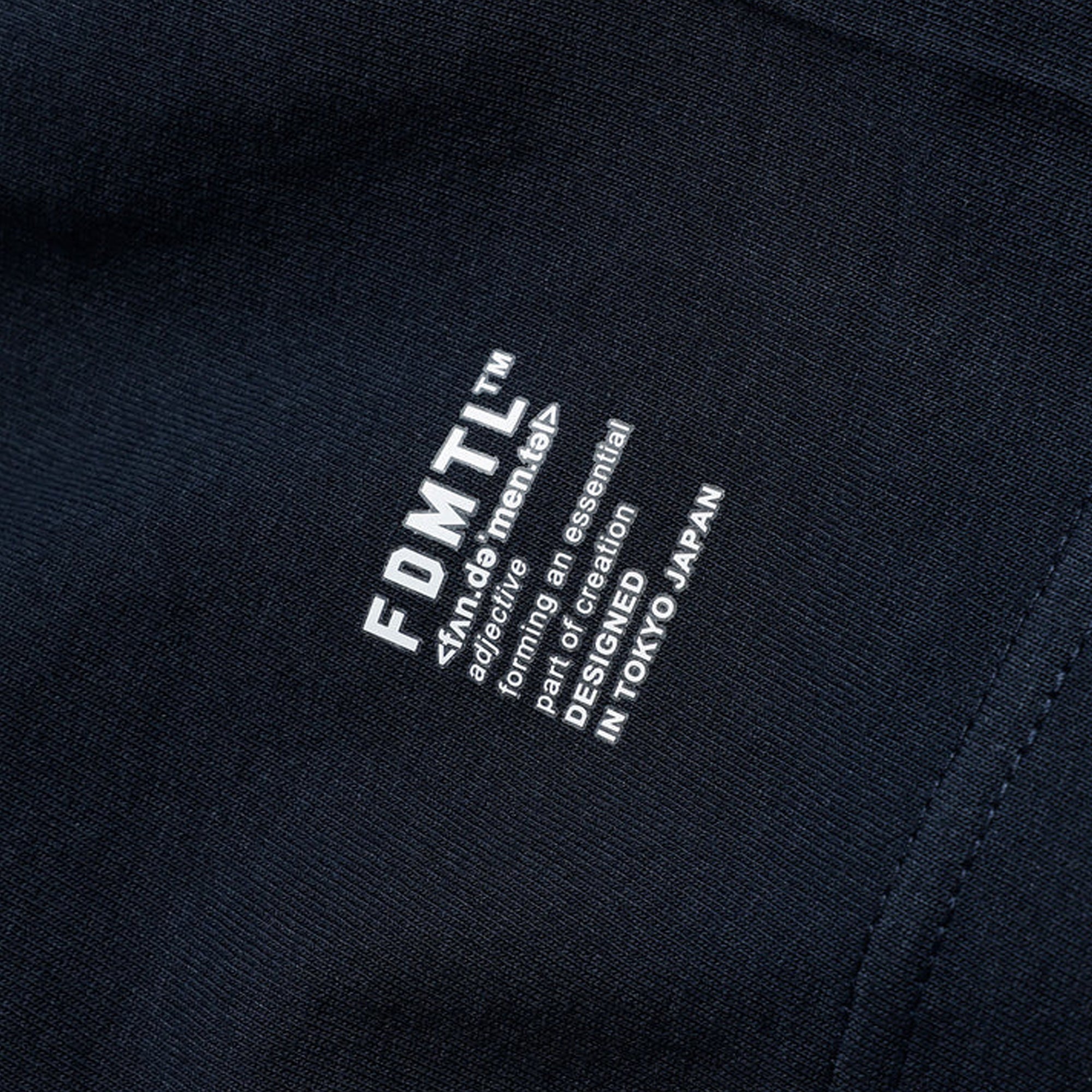 Fdmtl | Circle Patch Tee { Navy - view 2