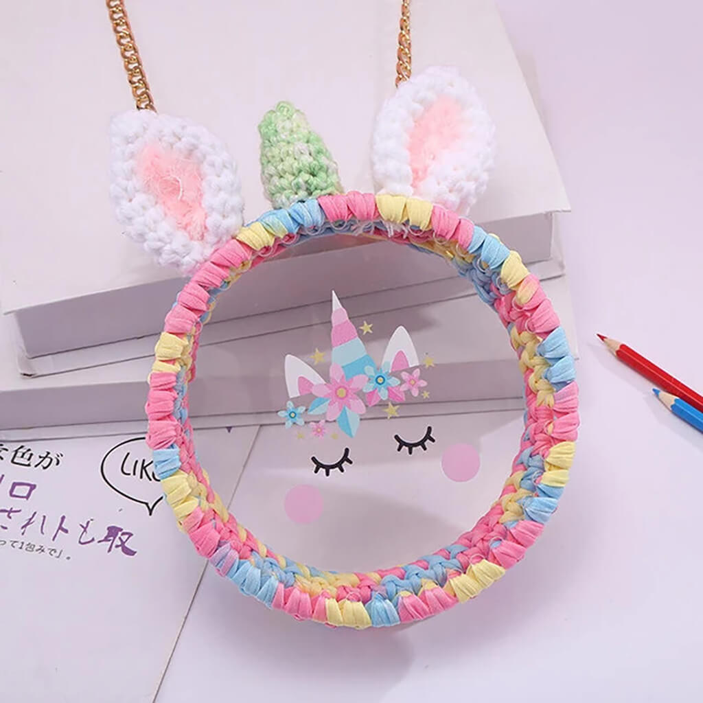 Big Daddy Unicorn Transparent Round Bag