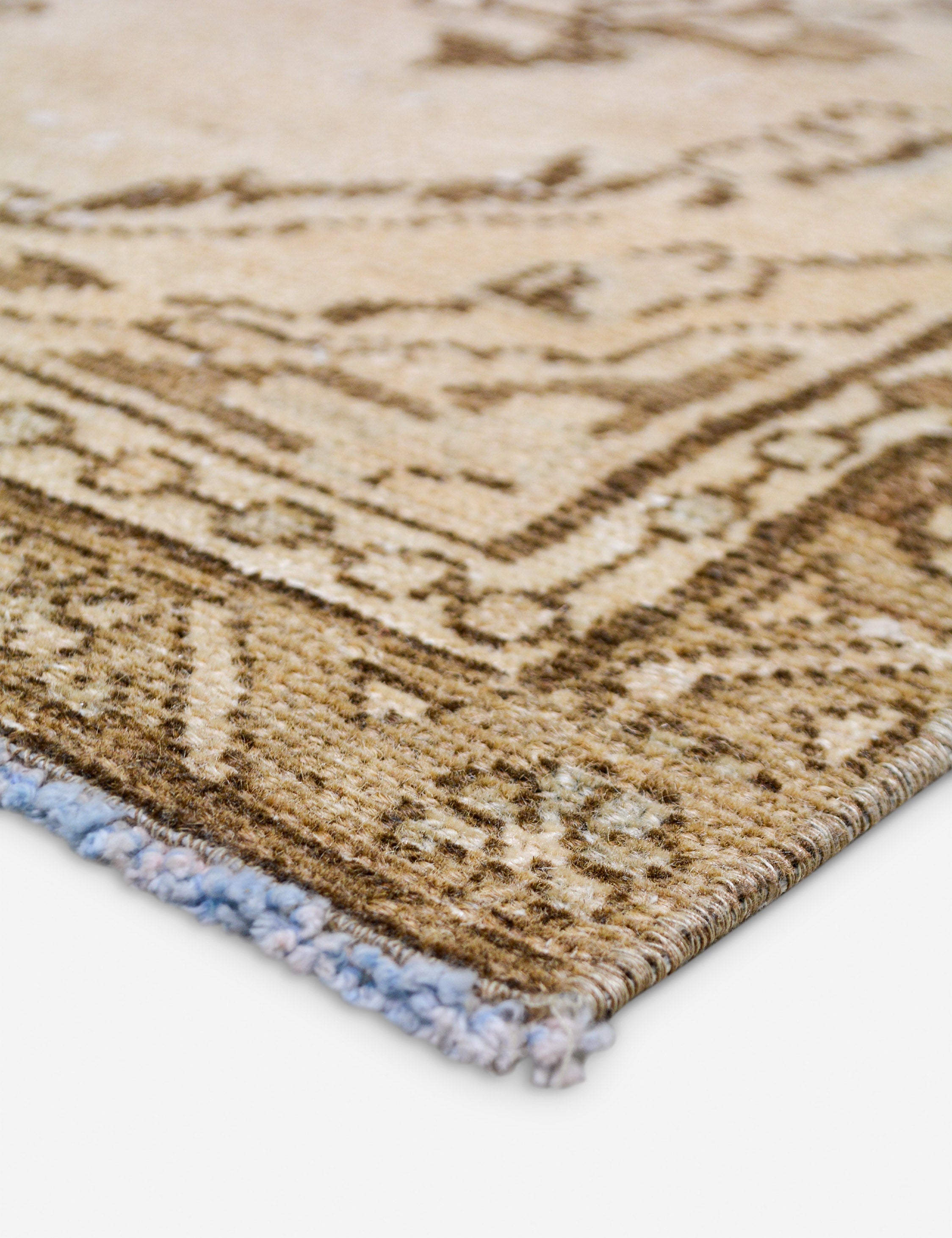 Lulu and Georgia Vintage Turkish Hand-Knotted Wool Rug No. 514, 3' x 9' 2" - view 2