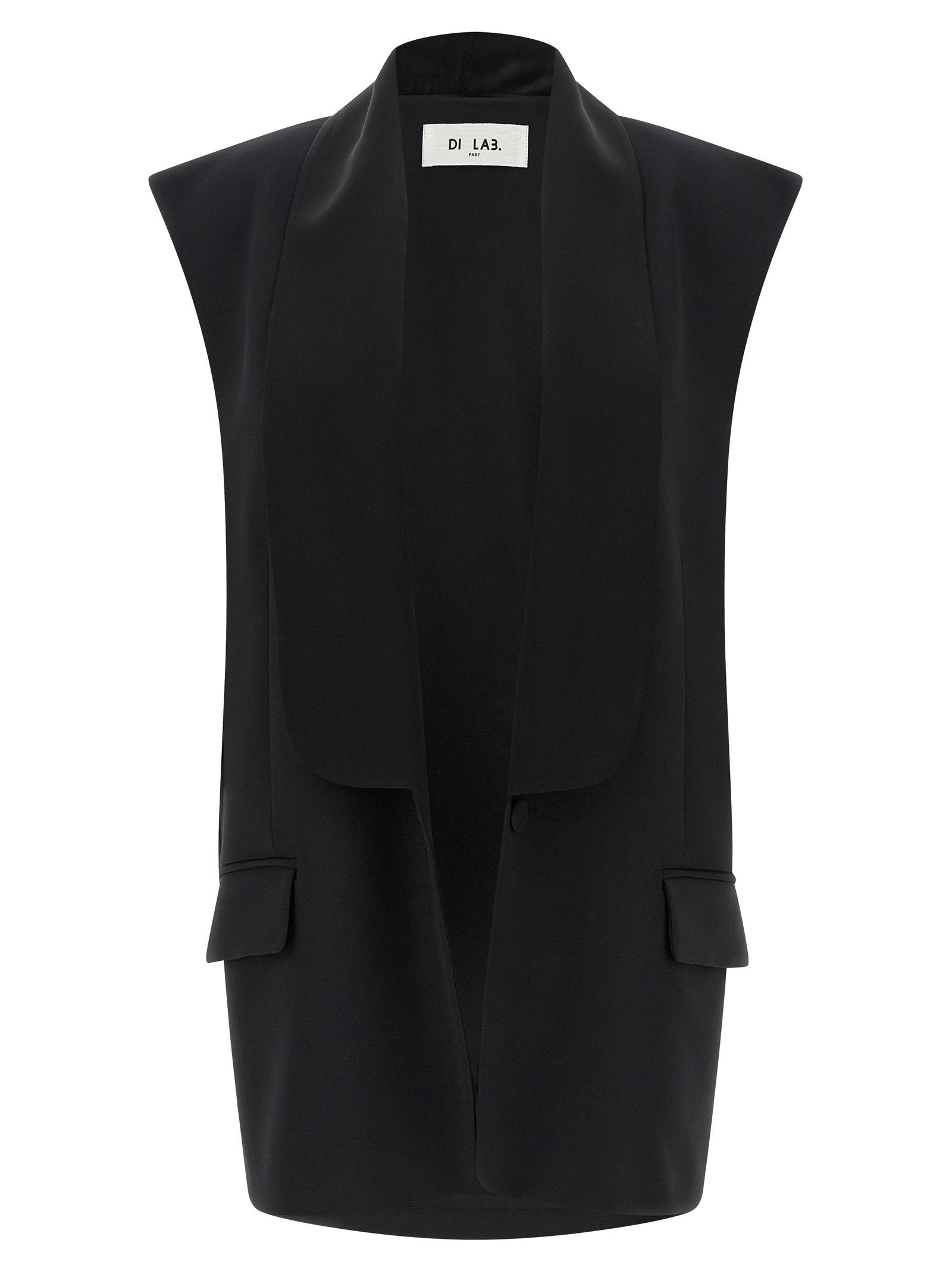 Di la3 – Di.la3 Pari' Tuxedo Vest – 100% viscose