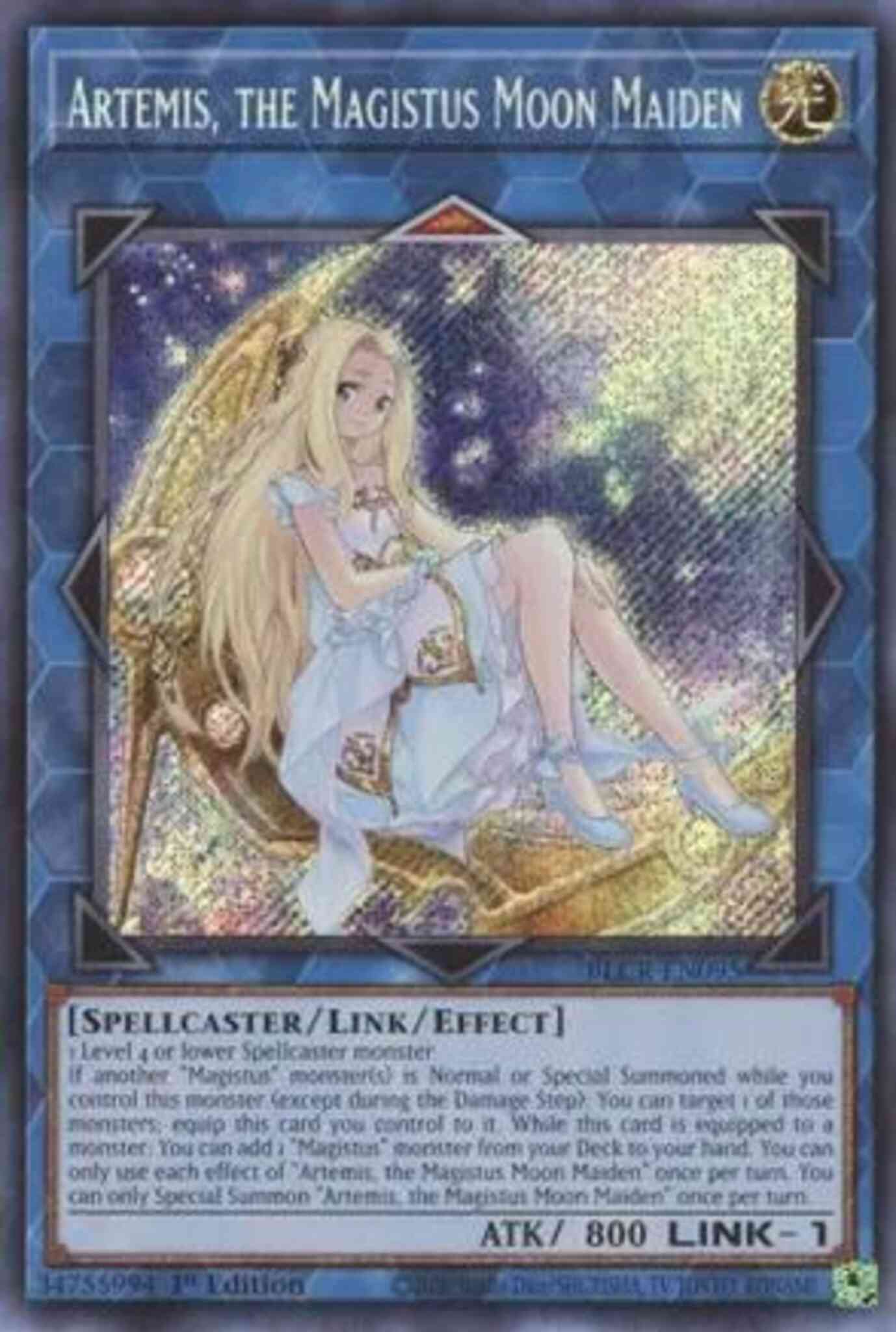 Artemis the magistus – Yu-Gi-Oh! Artemis, the Magistus Moon Maiden - BLCR-EN095 - Secret Rare - 1st Edition