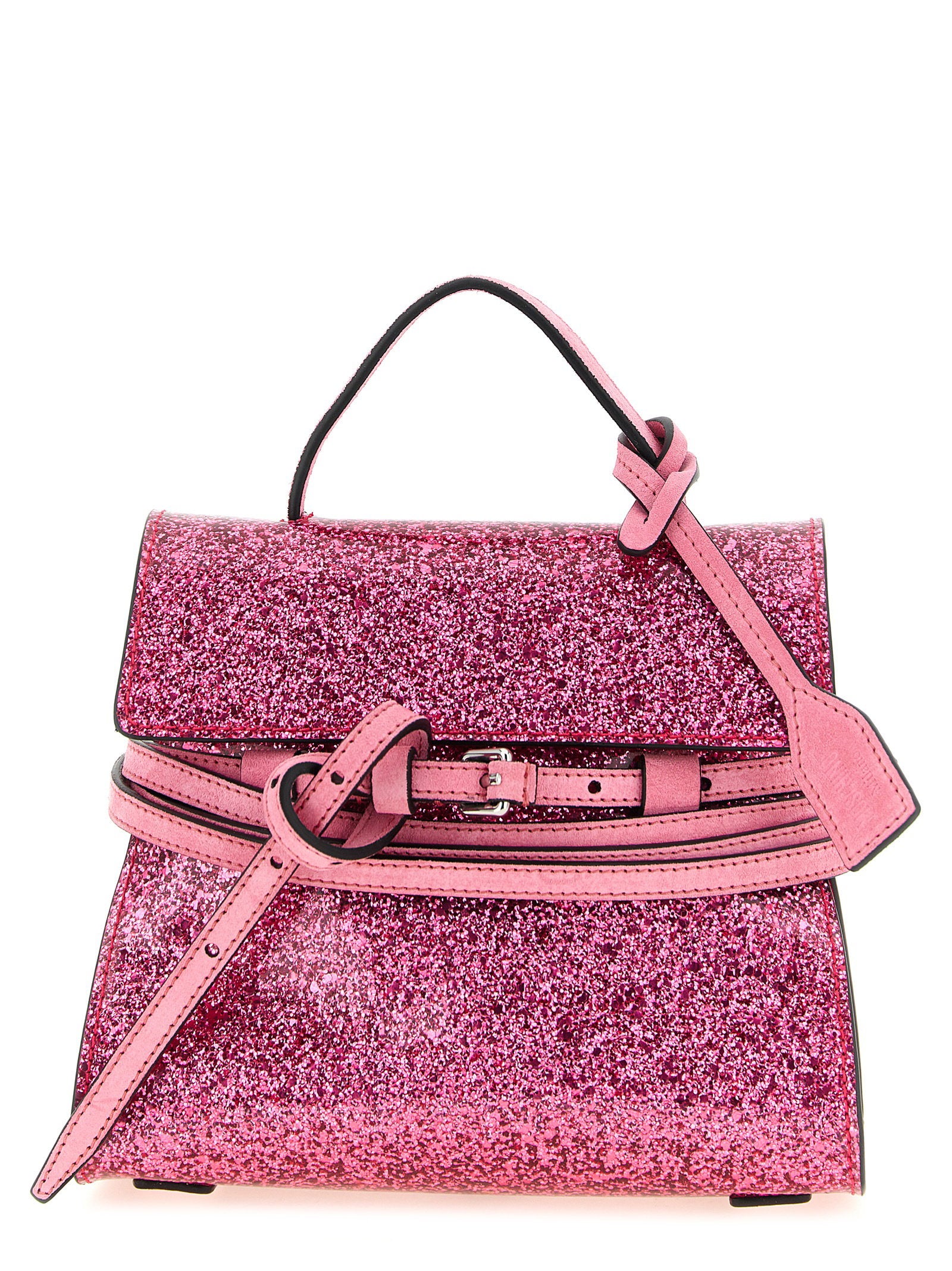Moschino Tie Me Small Handbag – 65% lh 20% pvc 15% co