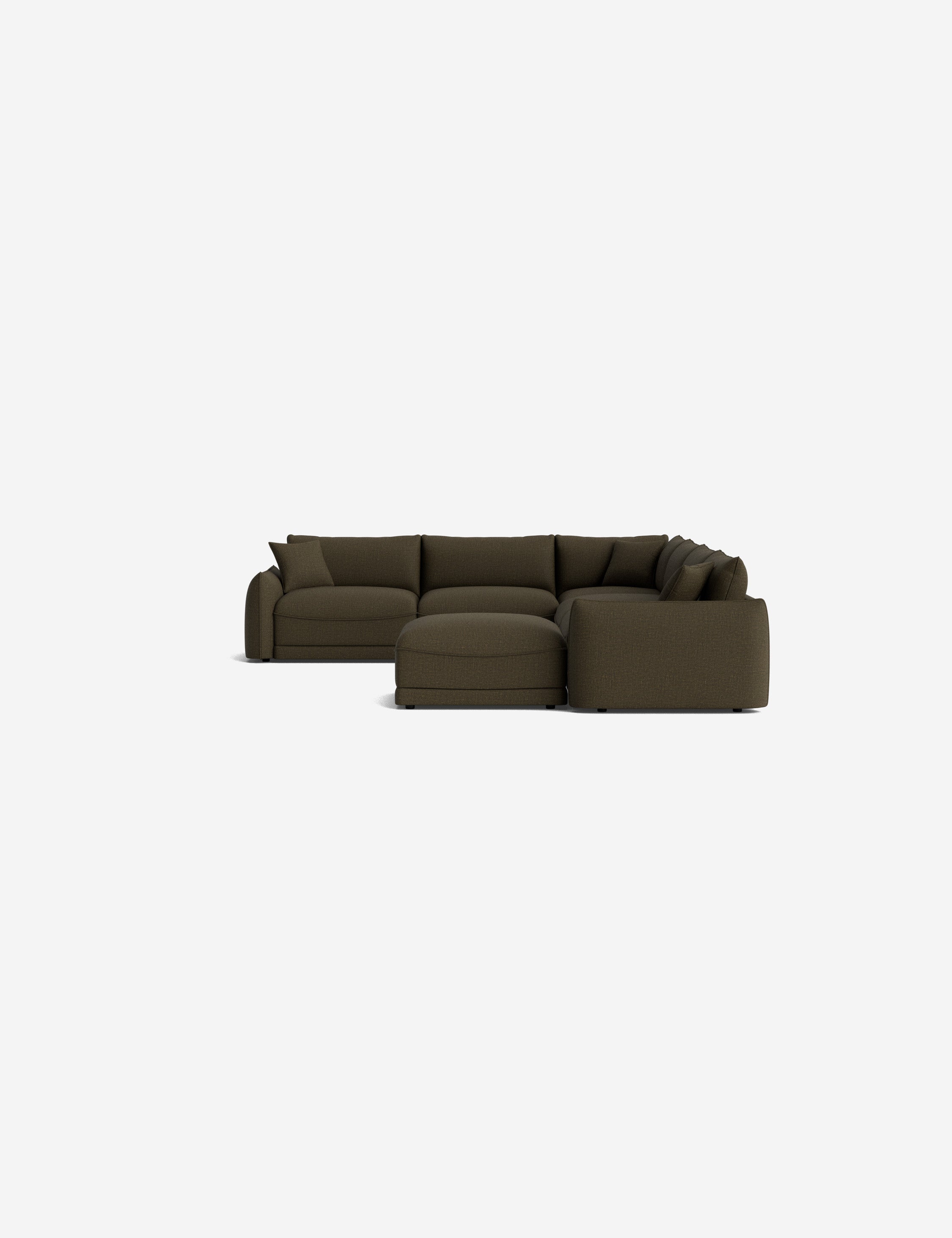 Lulu and Georgia Balmer Modular Corner Sectional Sofa With Ottoman - view 128