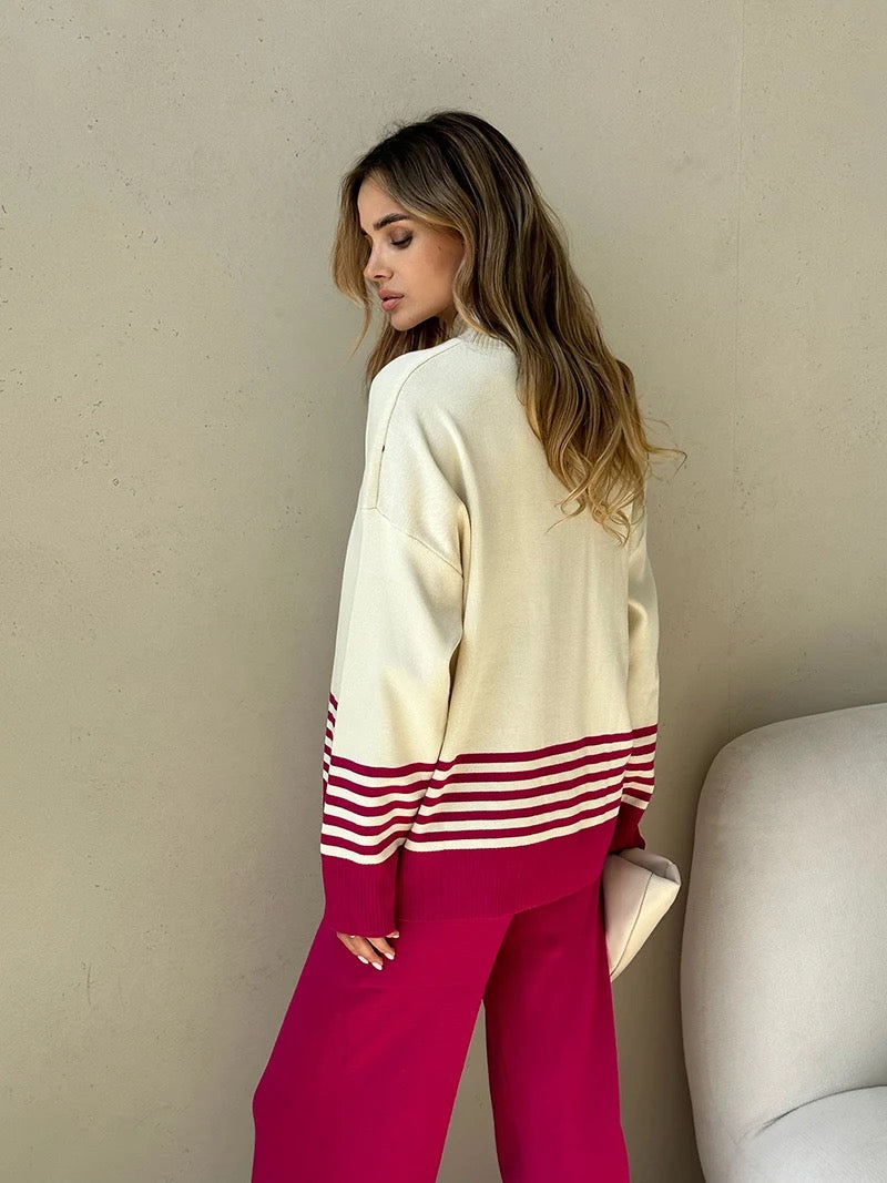 Alamode By Akanksha Ariana Striped Premium Winter Coord Set - Tracksuit - view 13