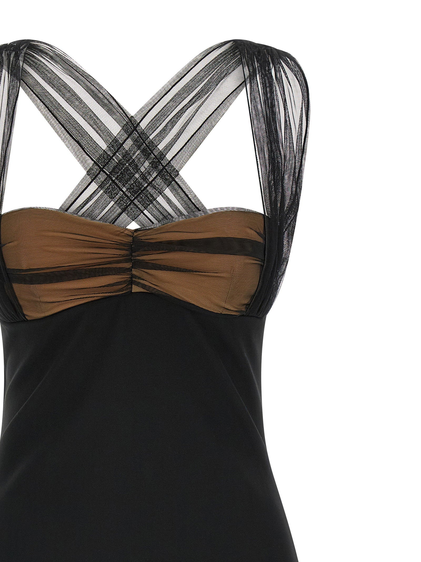 Nensi Dojaka Draped Padded Cup Mini Dress - view 3