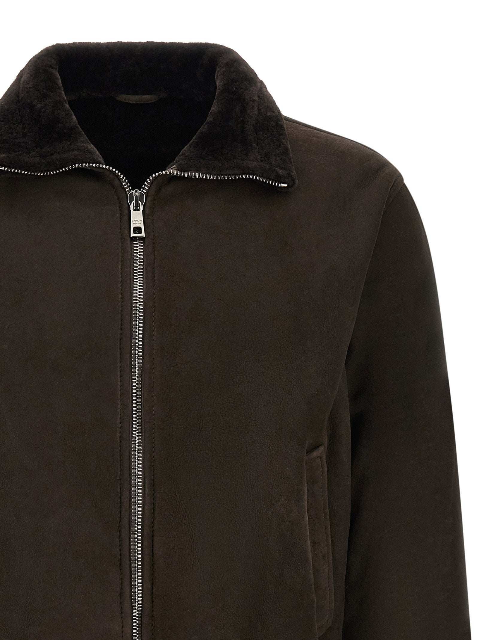 Giorgio Brato Suede Bomber Jacket - view 3