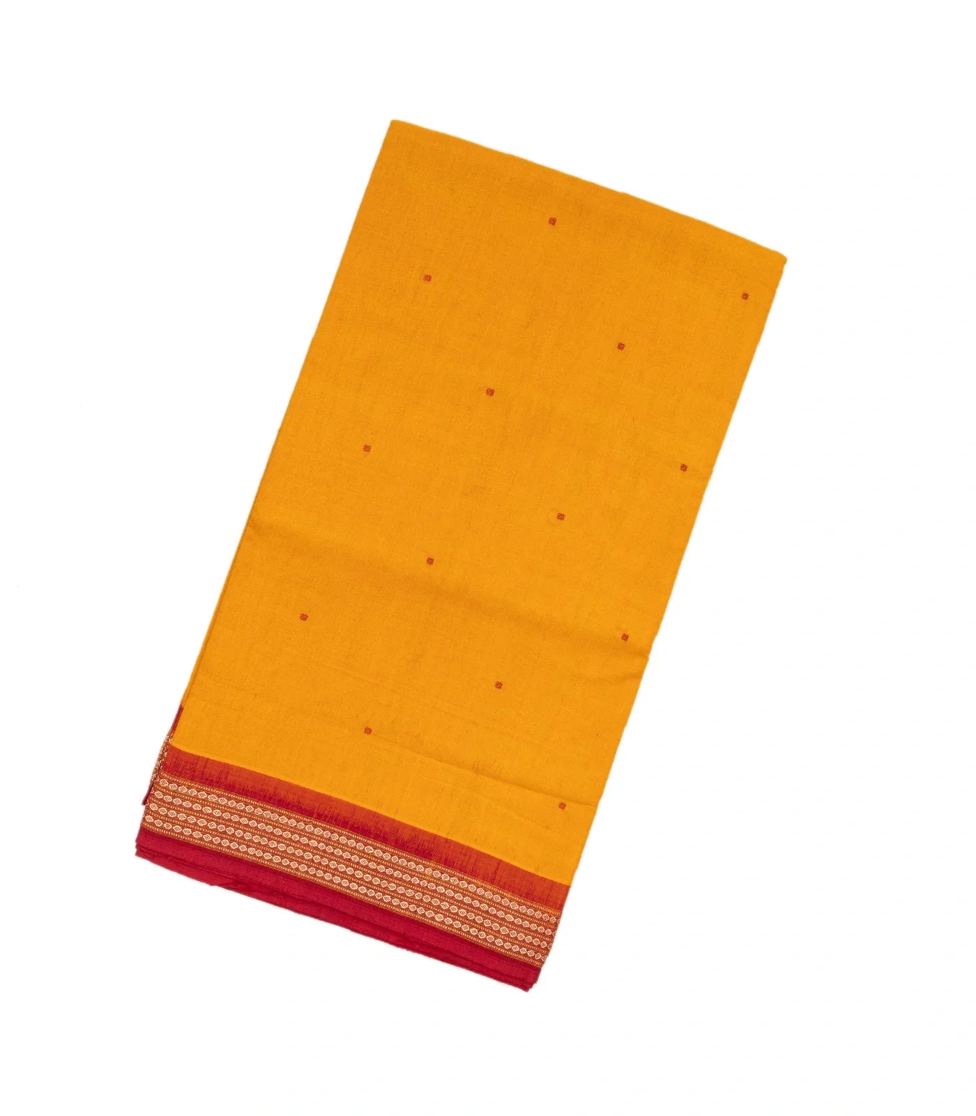 RmKV Yellow Handloom Orissa Cotton Saree With Black Tie & Dye Pallu