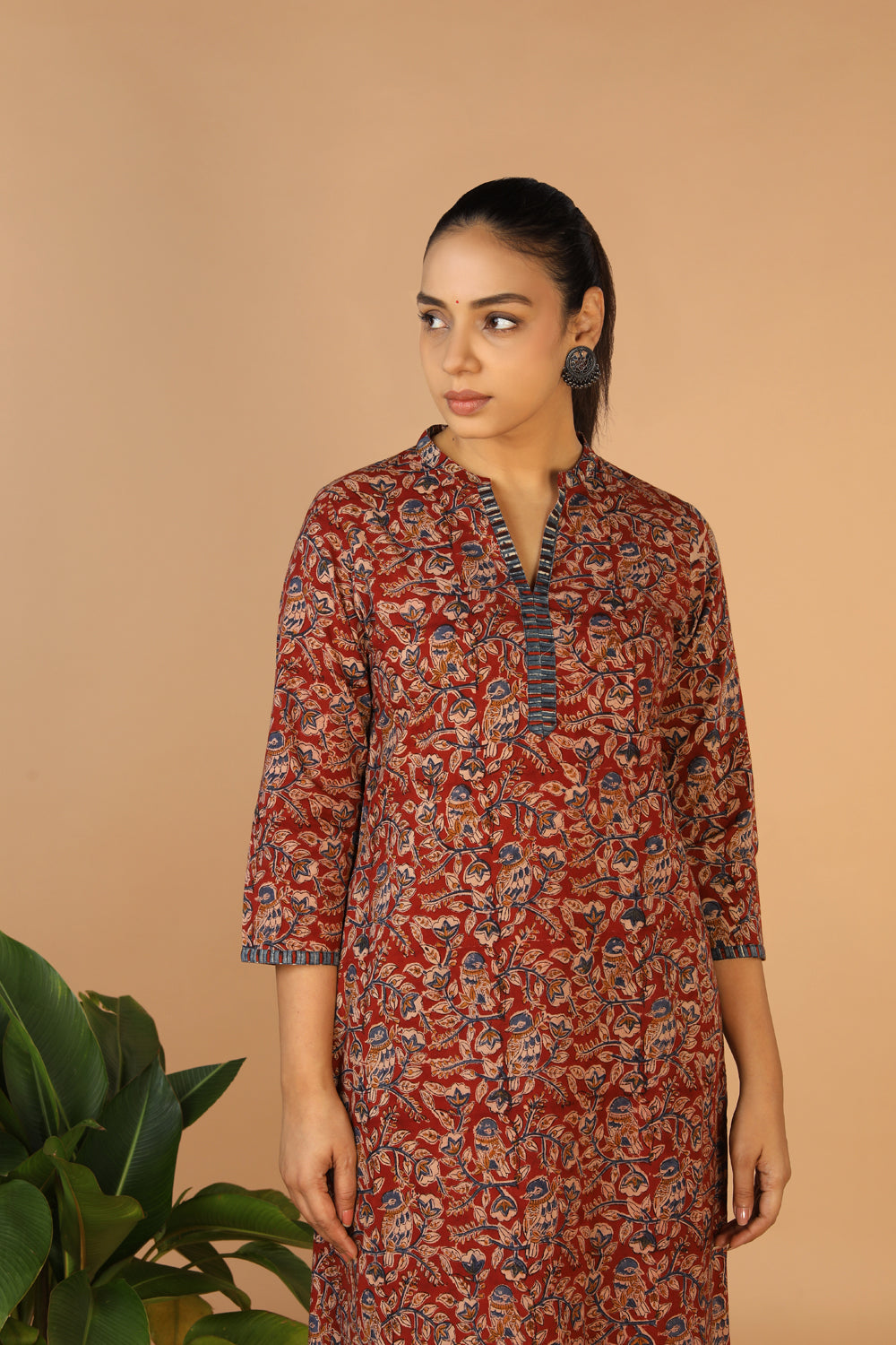 Kalanjali Ethnics Kalamkari Handblock printed kurta - view 2