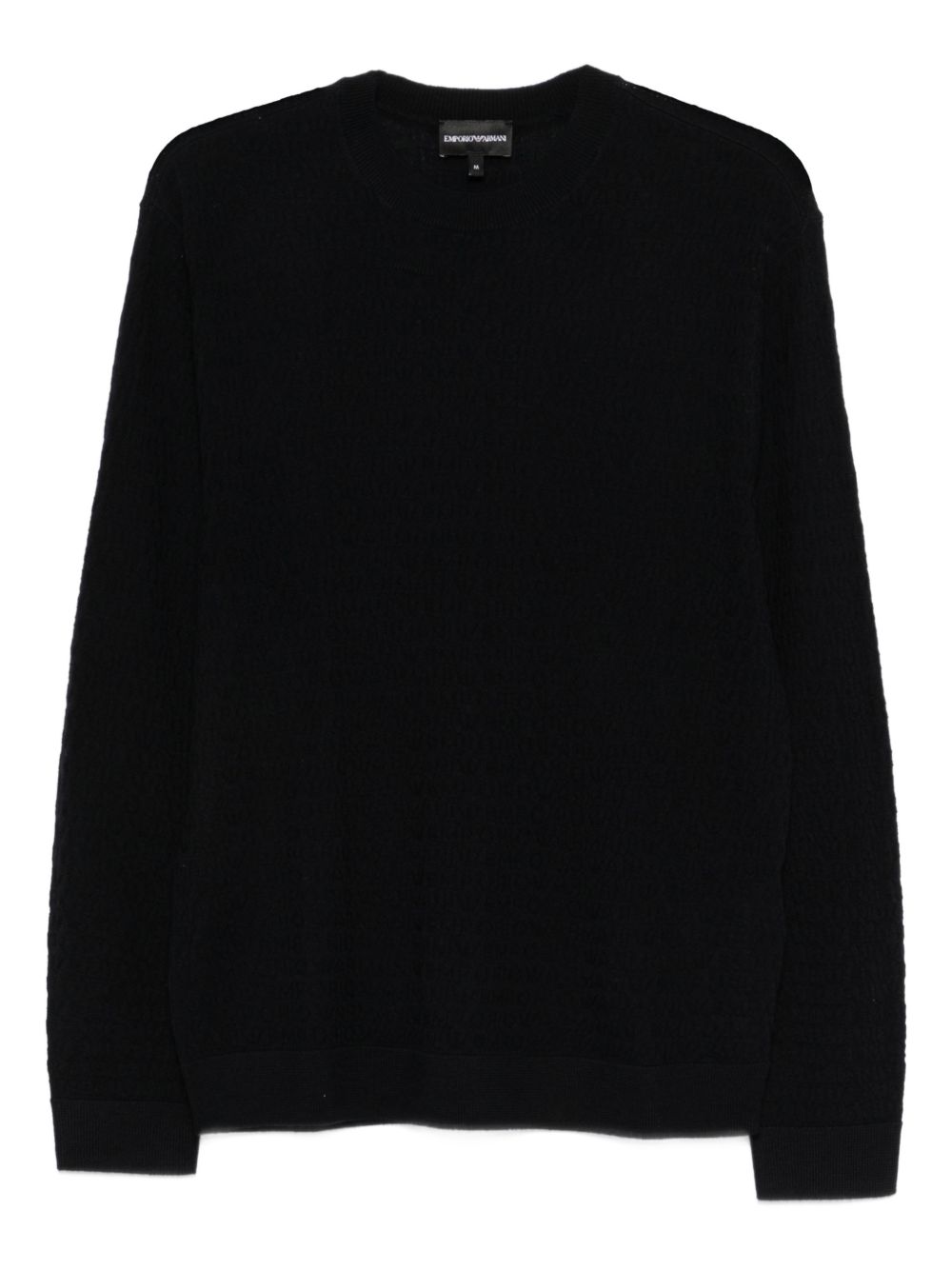 Emporio Armani Wool crewneck sweater – 100% Virgin Wool
