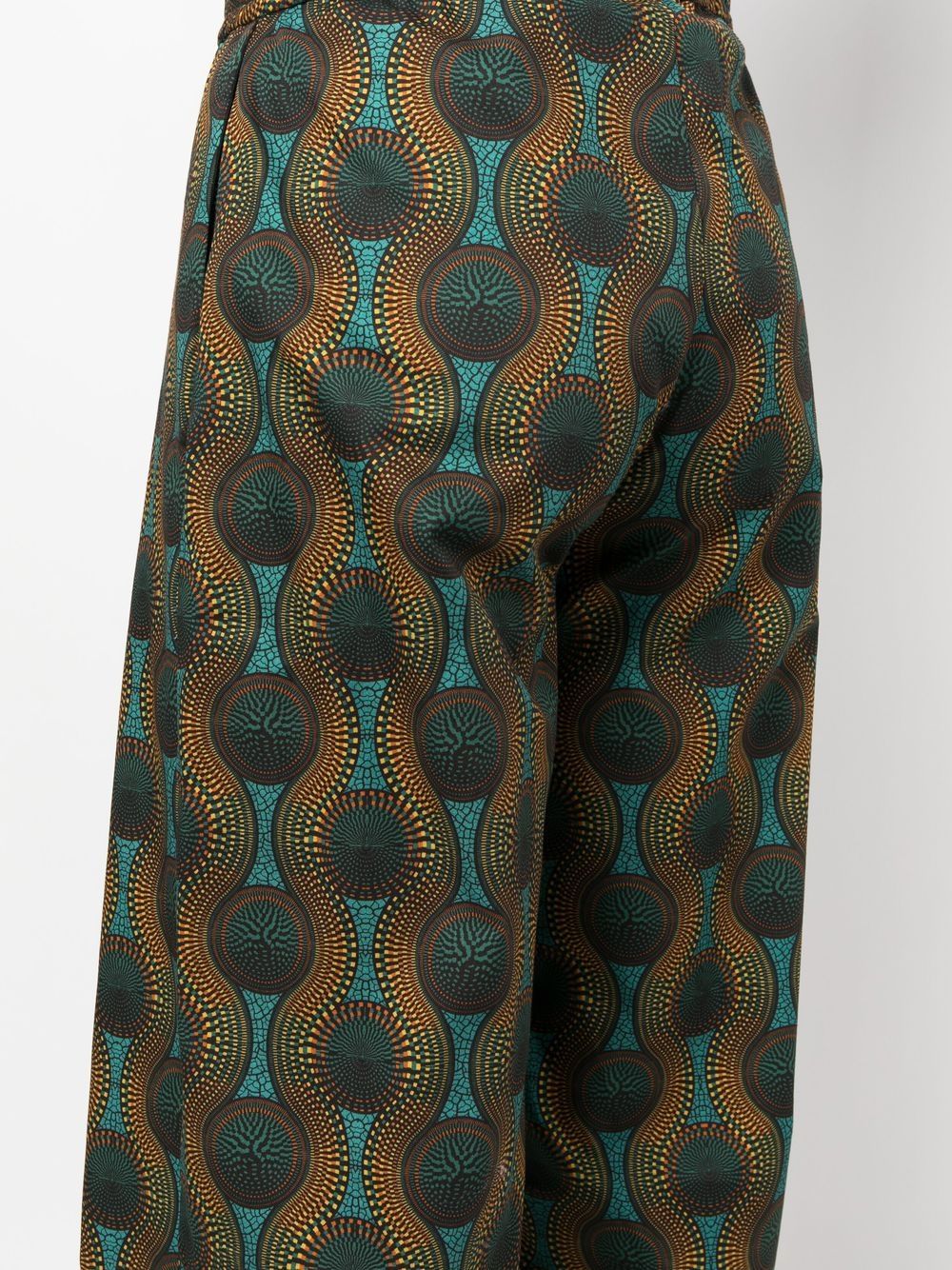 Ozwald Boateng Elastic waist printed cotton trousers - view 2