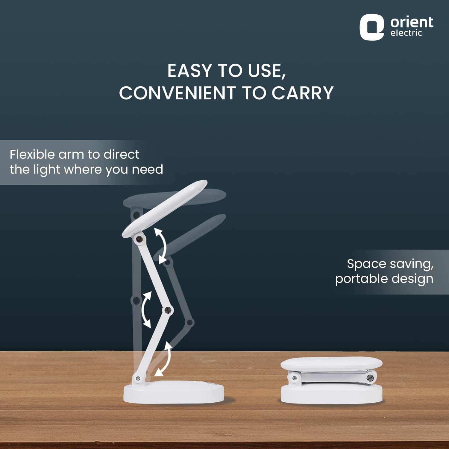 Orient Electric Wave Rechargeable LED Desk Lamp - view 5