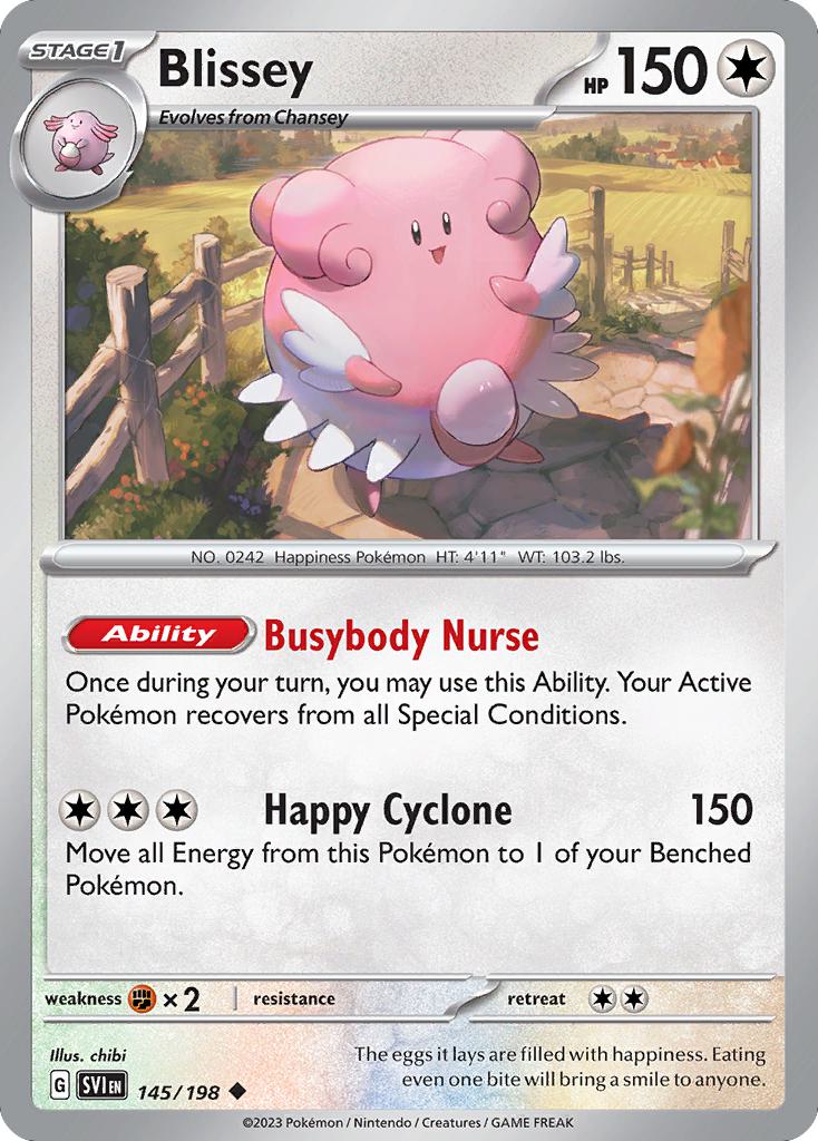 Uncommon sv01-145 non-holo – Pokémon Blissey - 145/198 - Uncommon [sv01-145] [Non-Holo]