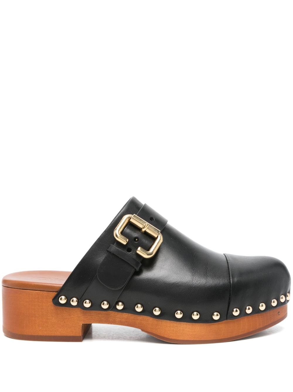 Chloé Chloe Jeanette 40mm Mules – Calf Leather 100%