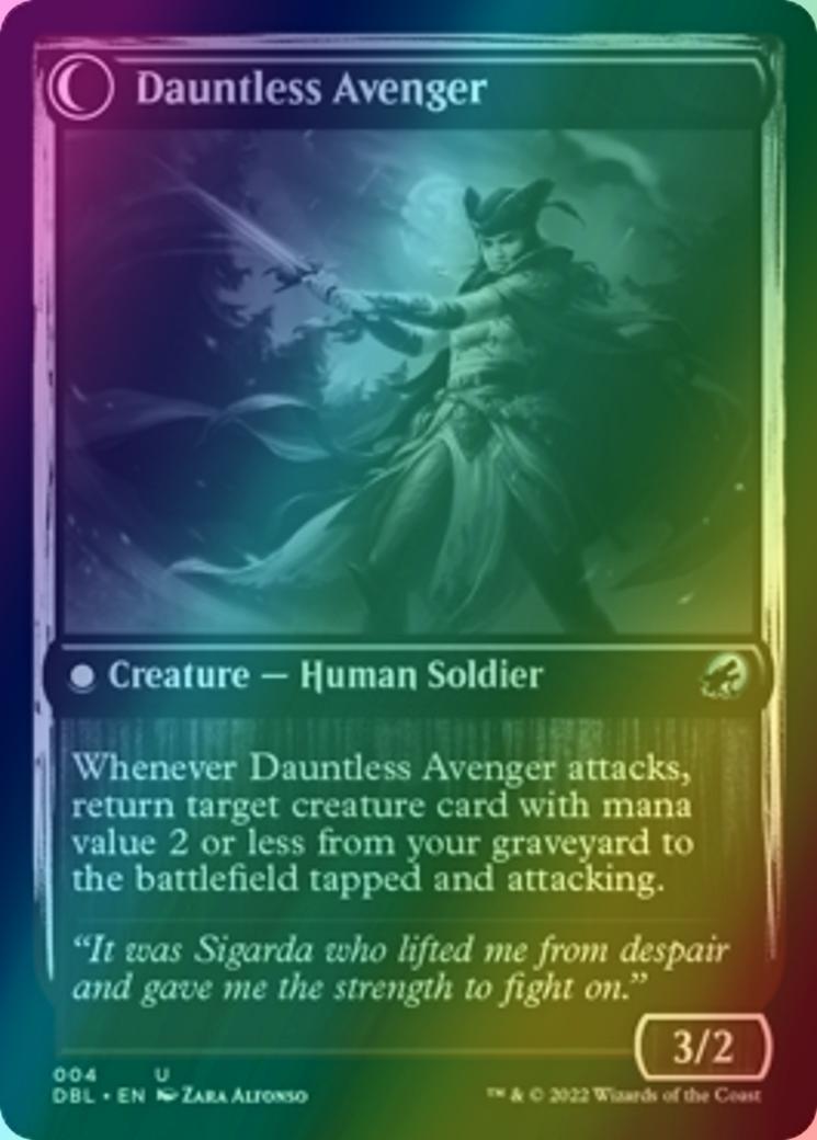 Magic Bereaved Survivor // Dauntless Avenger [4] [Innistrad: Double Feature] [Foil] - view 2