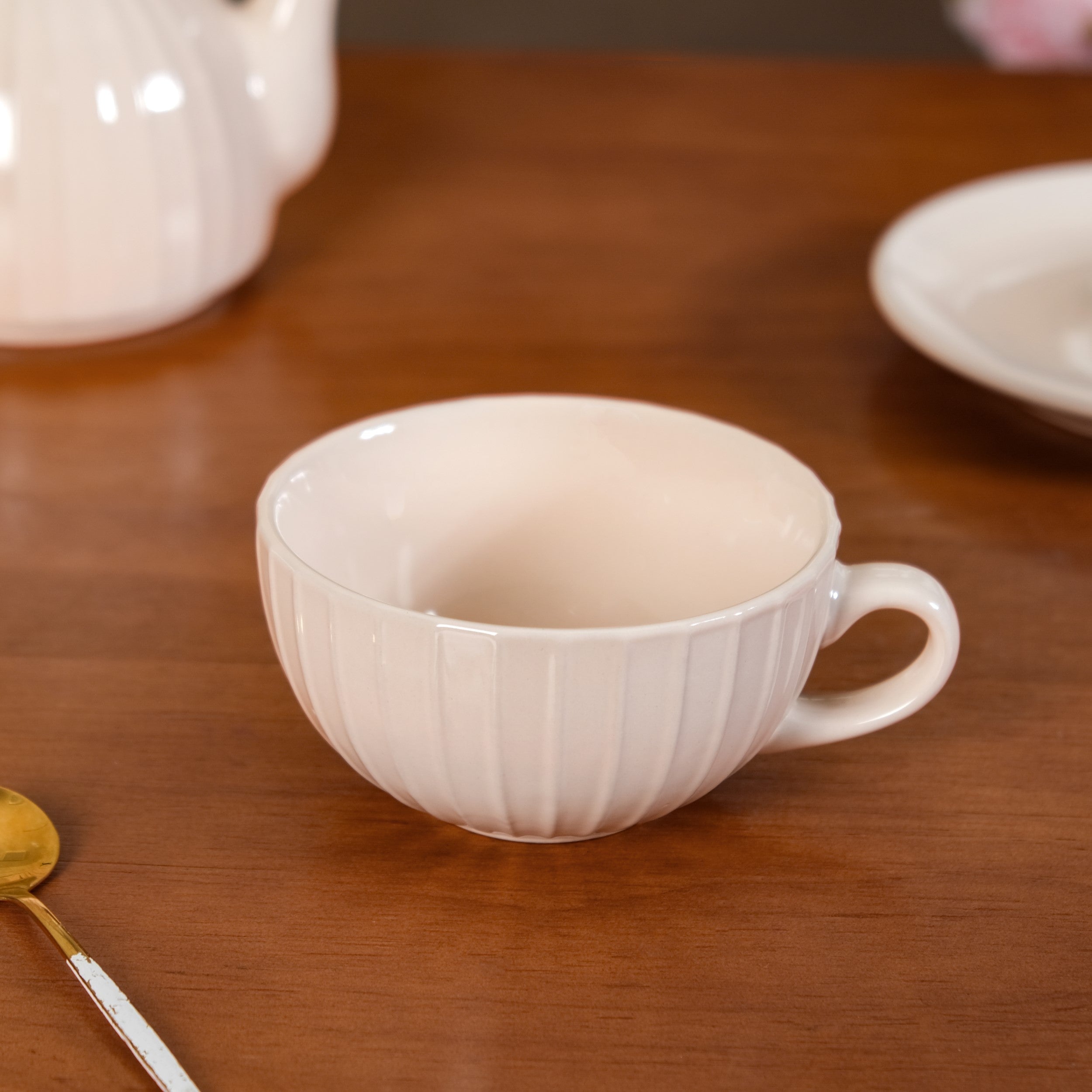Nestasia Ambrosia Tea Set With 1 Cup And Saucer Cream - view 8