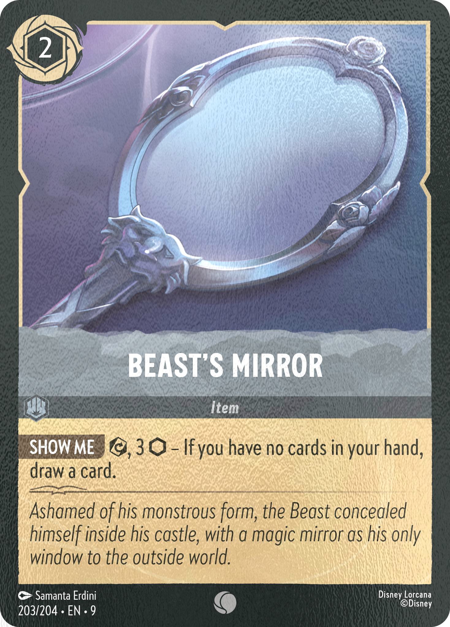 204 fabled cold – Lorcana Beast's Mirror - 203/204 [Fabled] [Cold Foil]
