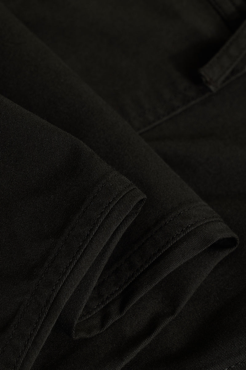 SNITCH Olive Slim Fit Cargo Pants - view 10