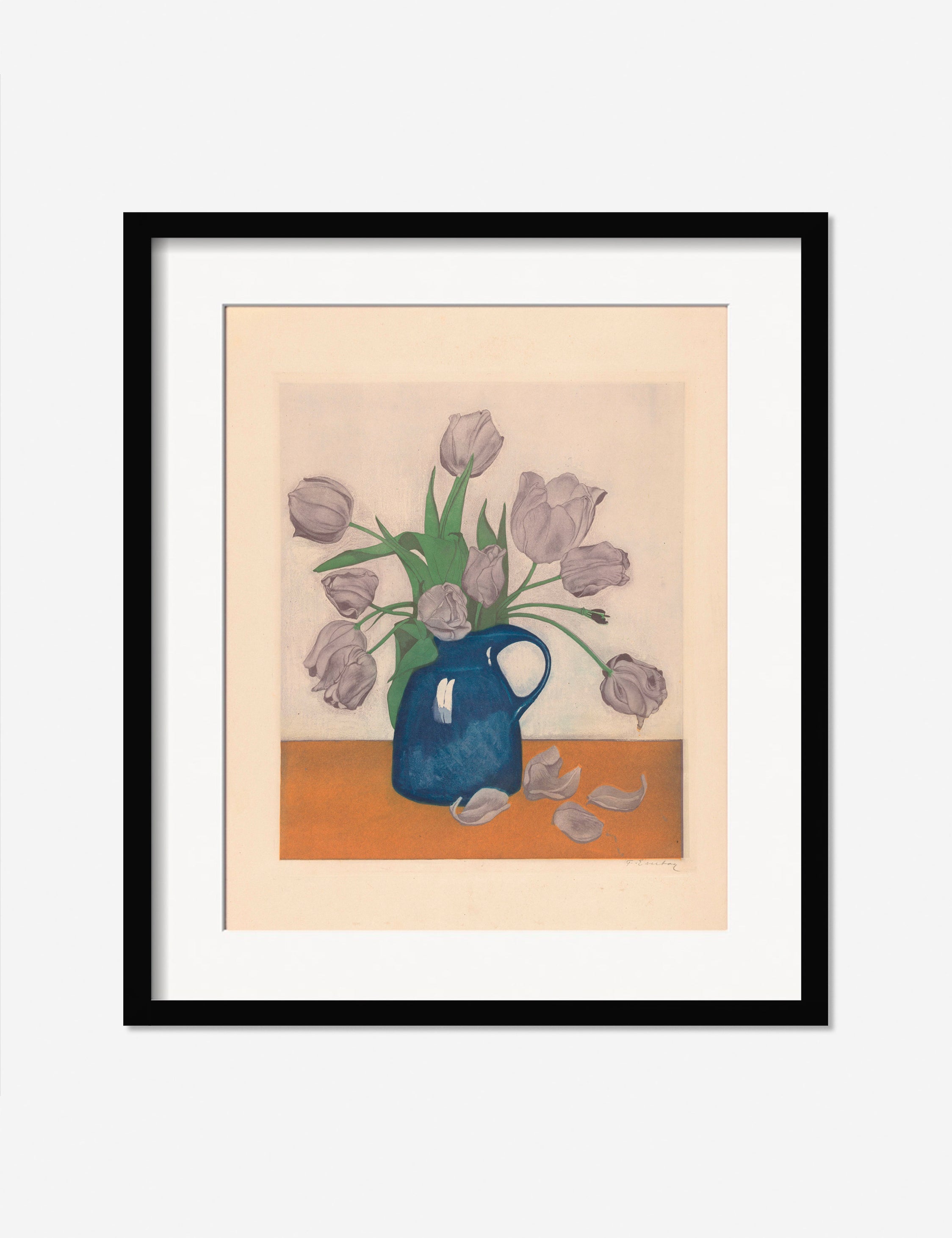 Lulu and Georgia Tulips in a Pitcher Print by Frans Everbag - view 2