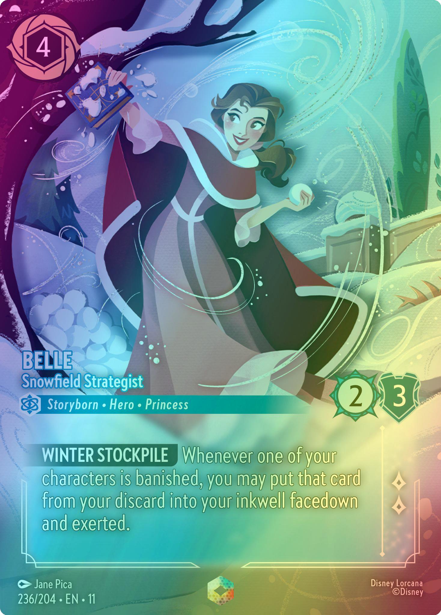 Snowfield strategist enchanted – Lorcana Belle - Snowfield Strategist (Enchanted) - 236/204 [Winterspell] [Holofoil]