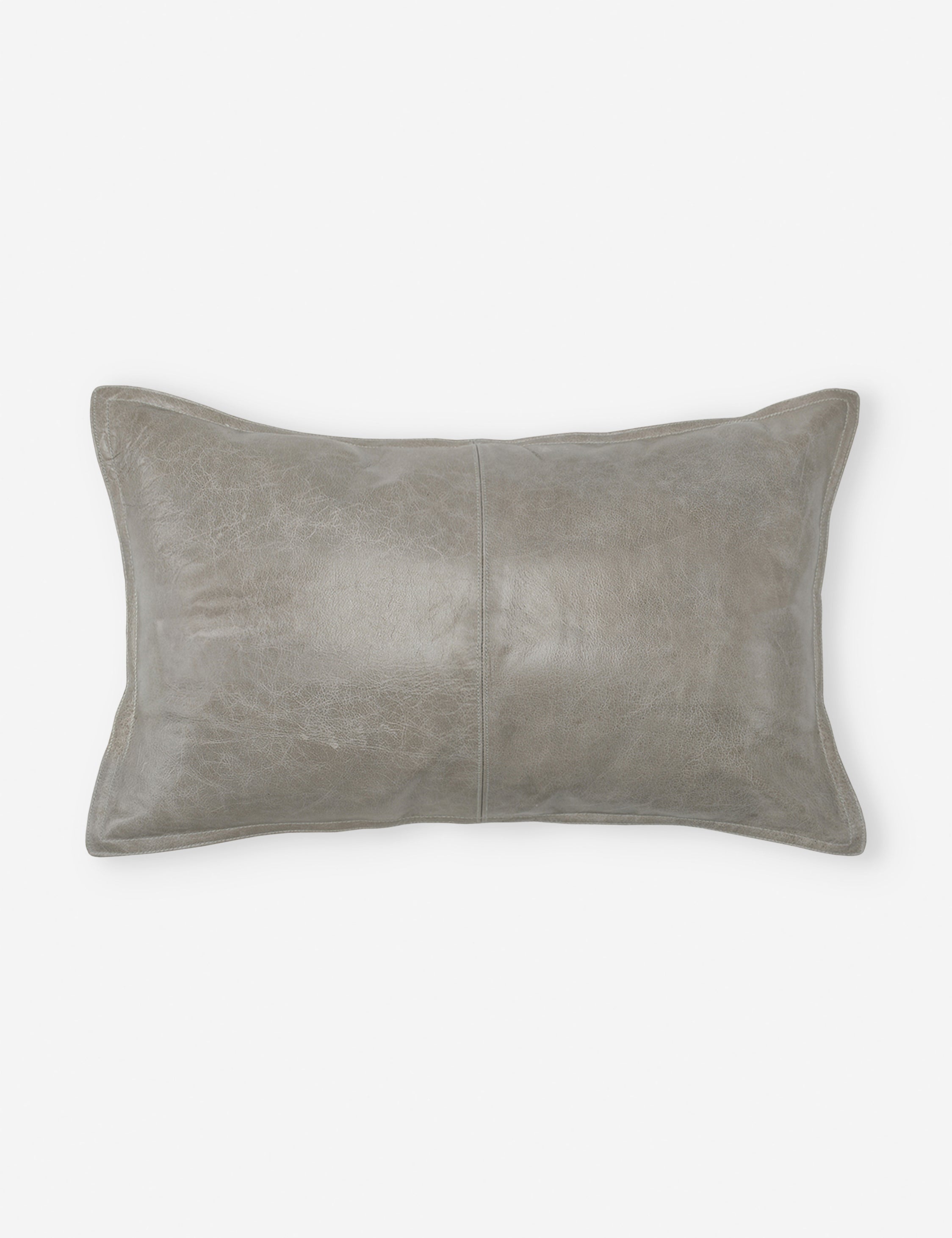 Lulu and Georgia Sabrea Leather Lumbar Pillow