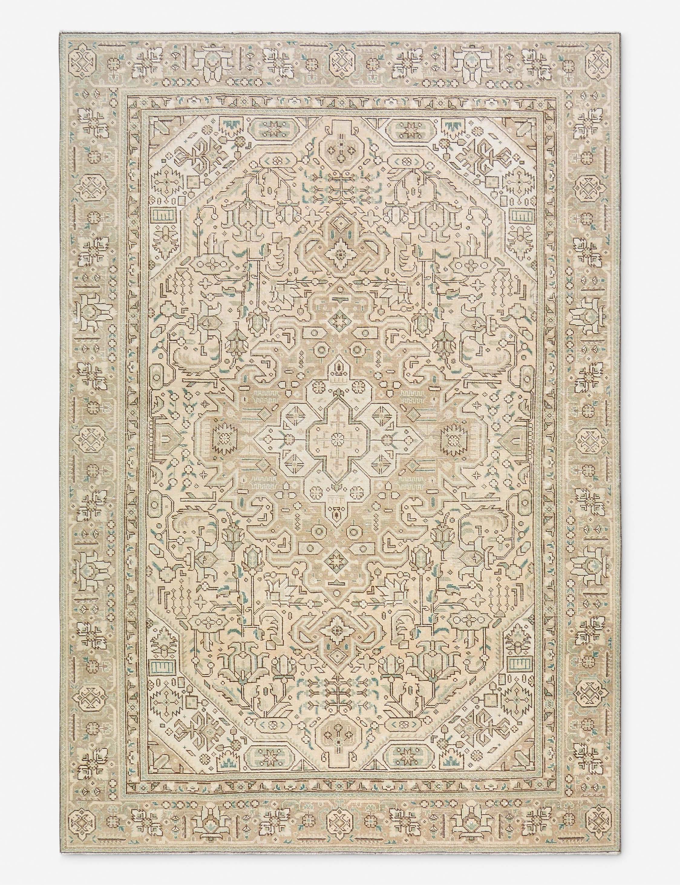 Lulu and Georgia Vintage Turkish Hand-Knotted Wool Rug No. 528, 6' X 9'