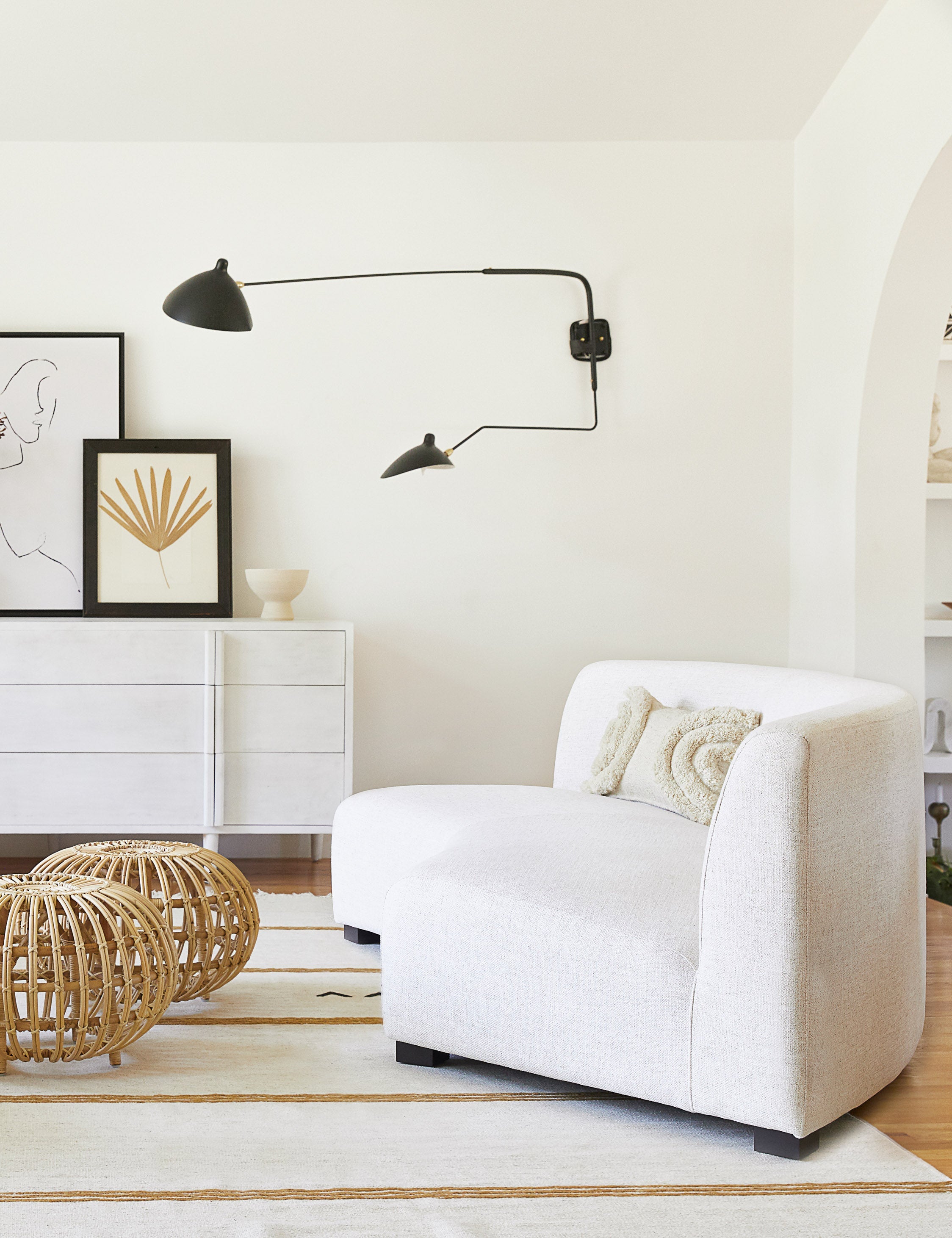Lulu and Georgia Saban Curved Sofa - view 7
