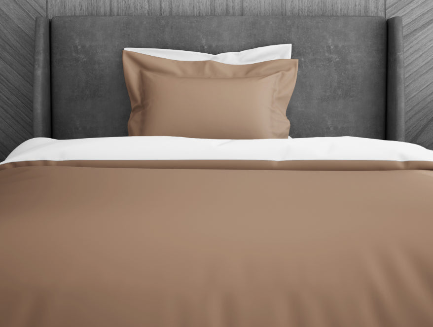Spaces India Solid Maple Sugar - Light Brown 100% Cotton Shell Single Quilt / AC Comforter - Hygro By Spaces - view 3