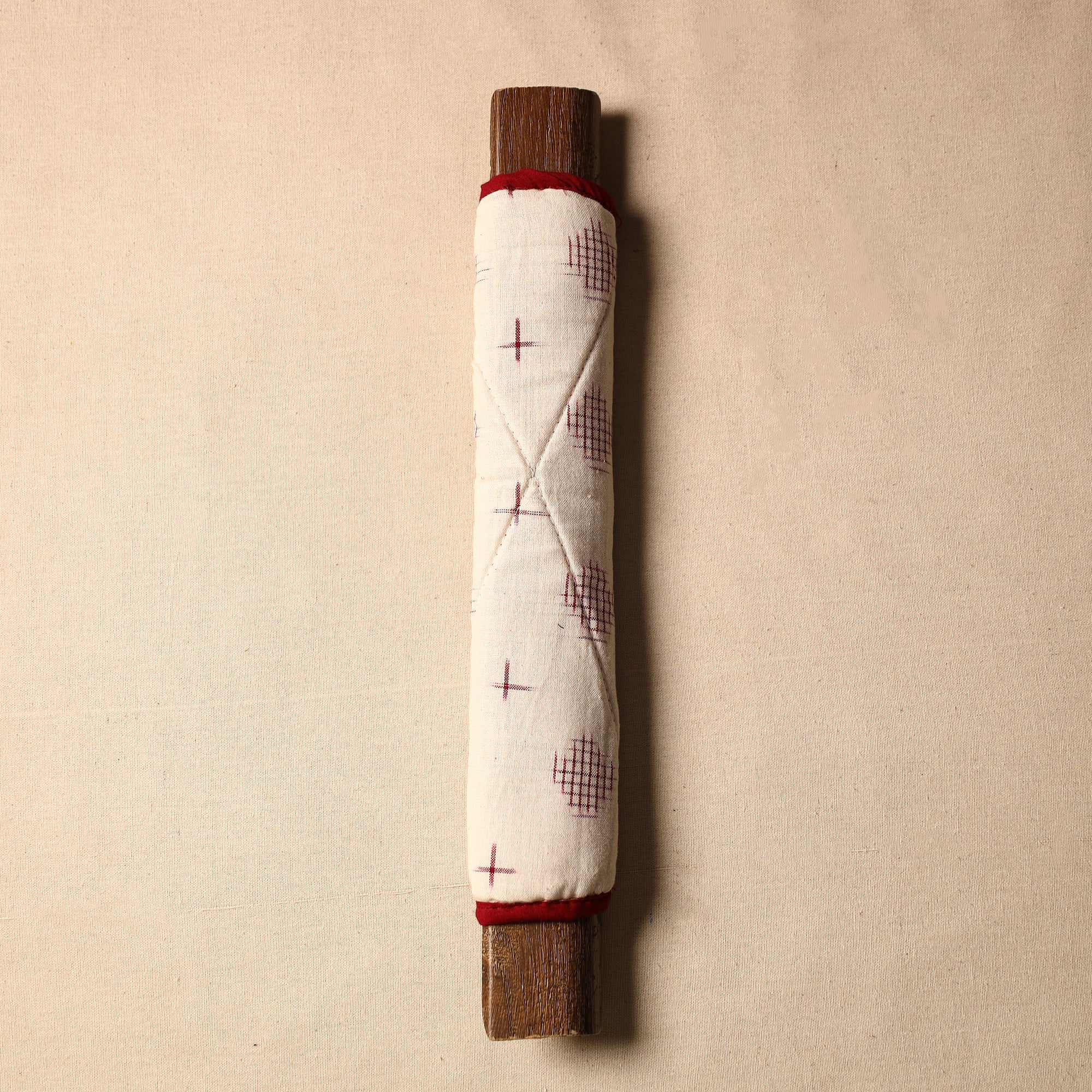 JALPARI Beige - Handmade Cotton Fridge Handle Cover 08