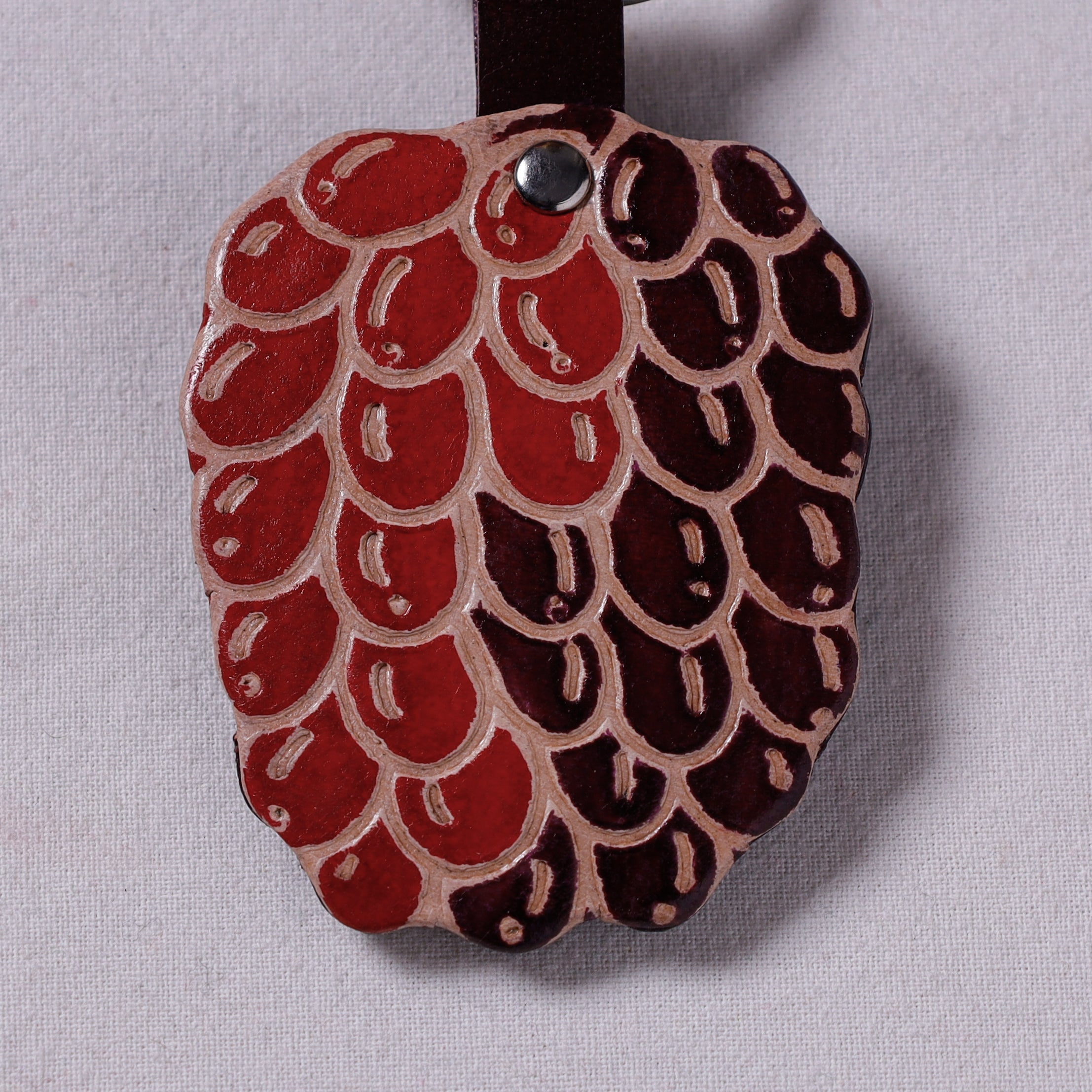 SASHA Grapes - Handcrafted Leather Keychain - view 2
