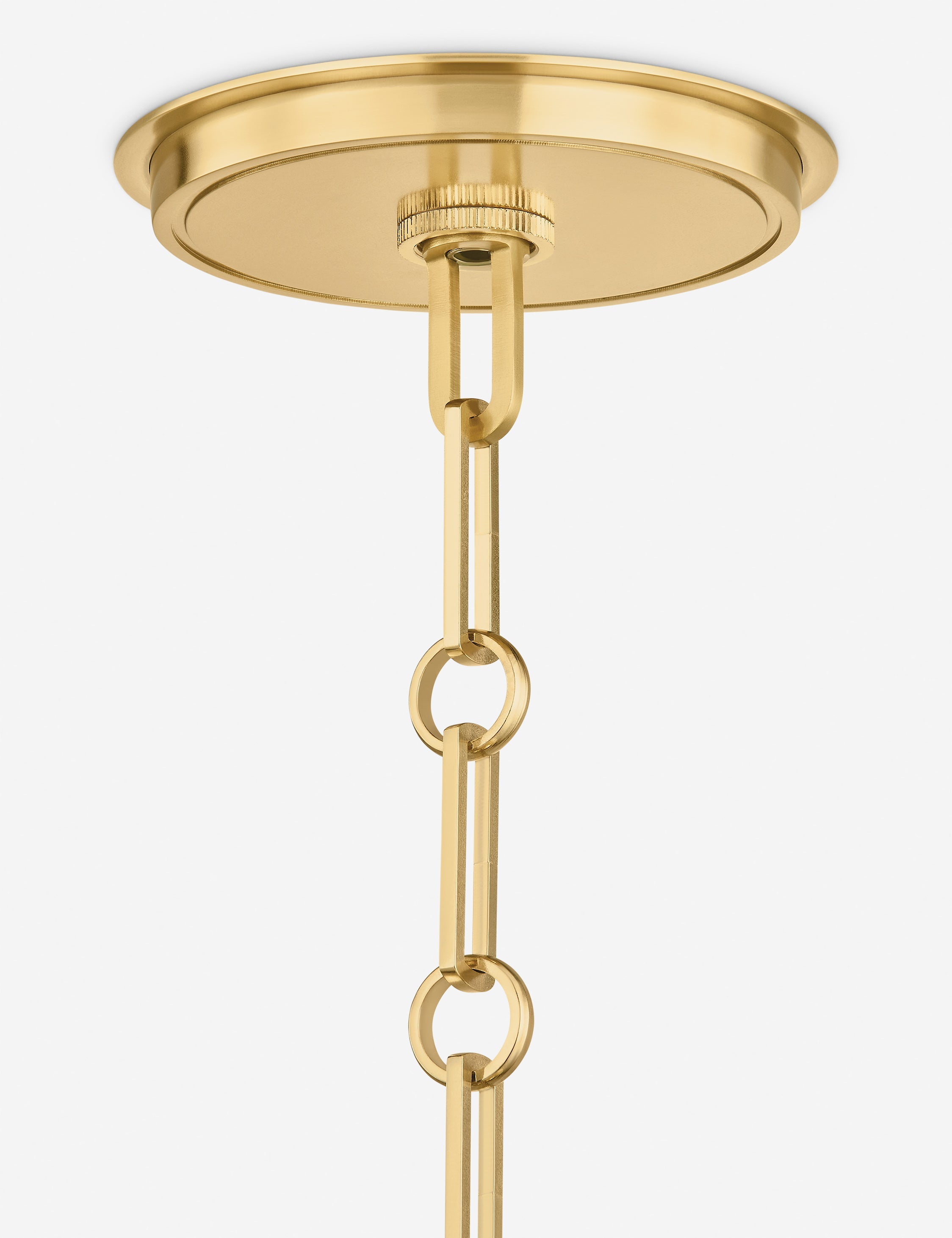 Lulu and Georgia Englert Pendant Light – Aged Brass and Ivory - view 17