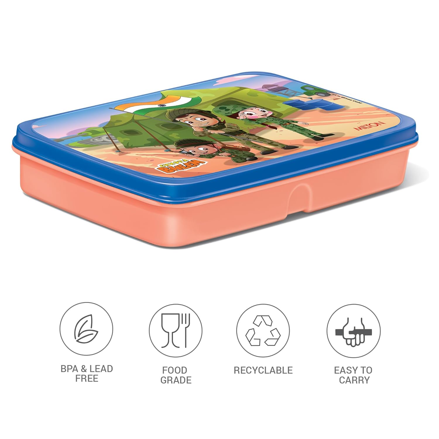 Gusto Chotta Bheem Plastic Tiffin (Milton) - view 2