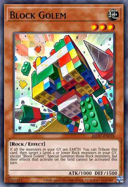Yu-Gi-Oh! Block Golem - SBCB-EN032 - Common - 1st Edition