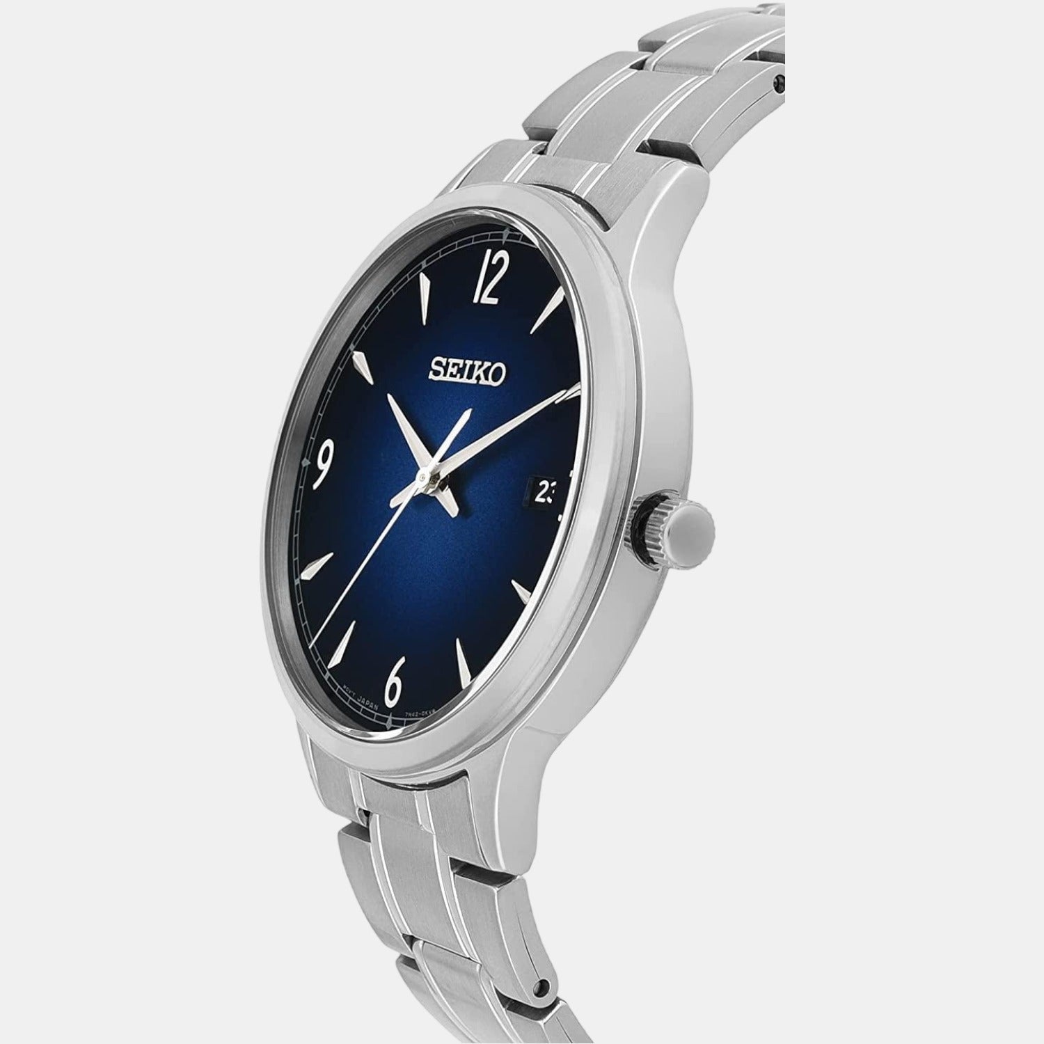 Seiko Dress Men Quartz Blue Dial Analog Stainless Steel Watch SGEH89P1 - view 2
