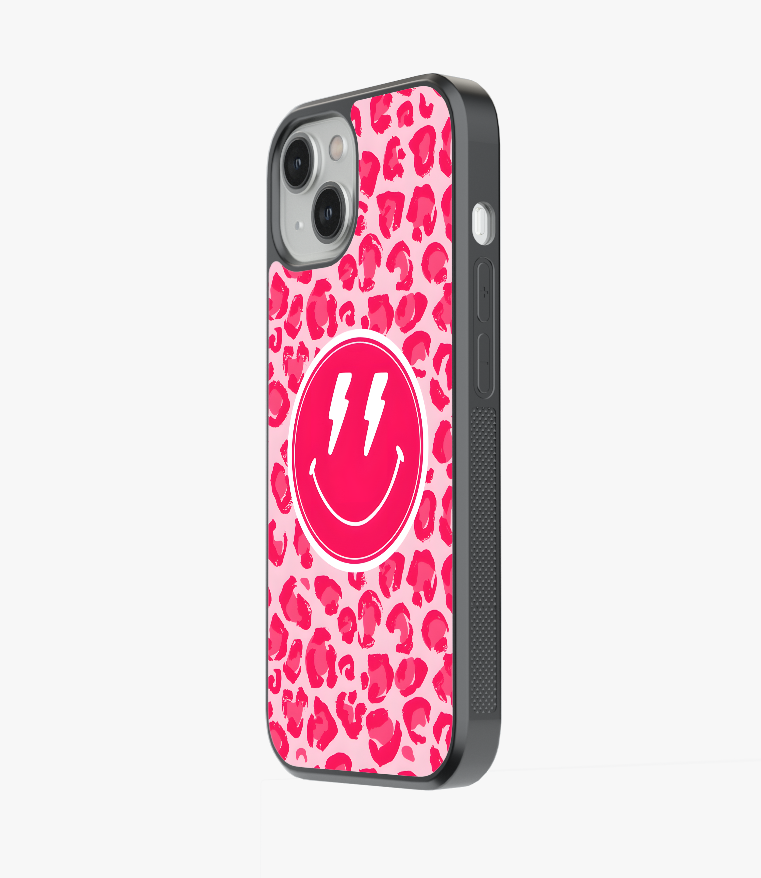 The Case Company Pink Leopard Smiley Glass Phone Case - view 4