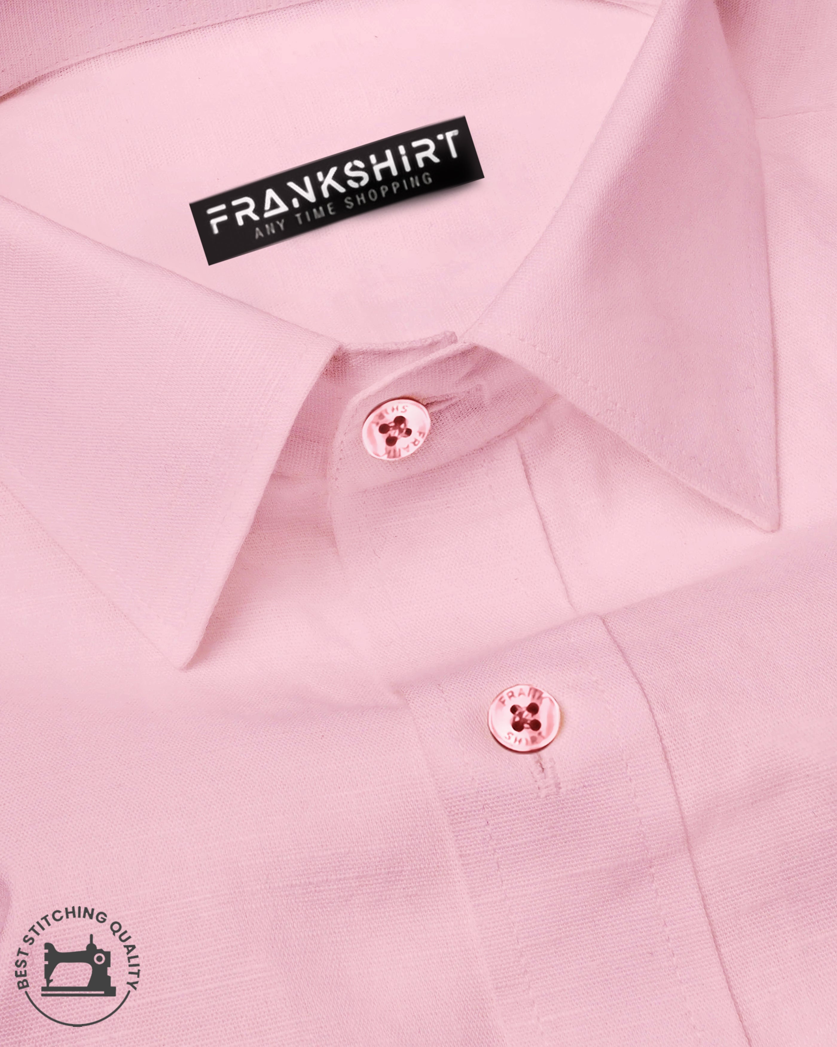 BlackTree Baby Pink I Formal Shirt I Regular Fit I 100% Cotton Shirt - view 3