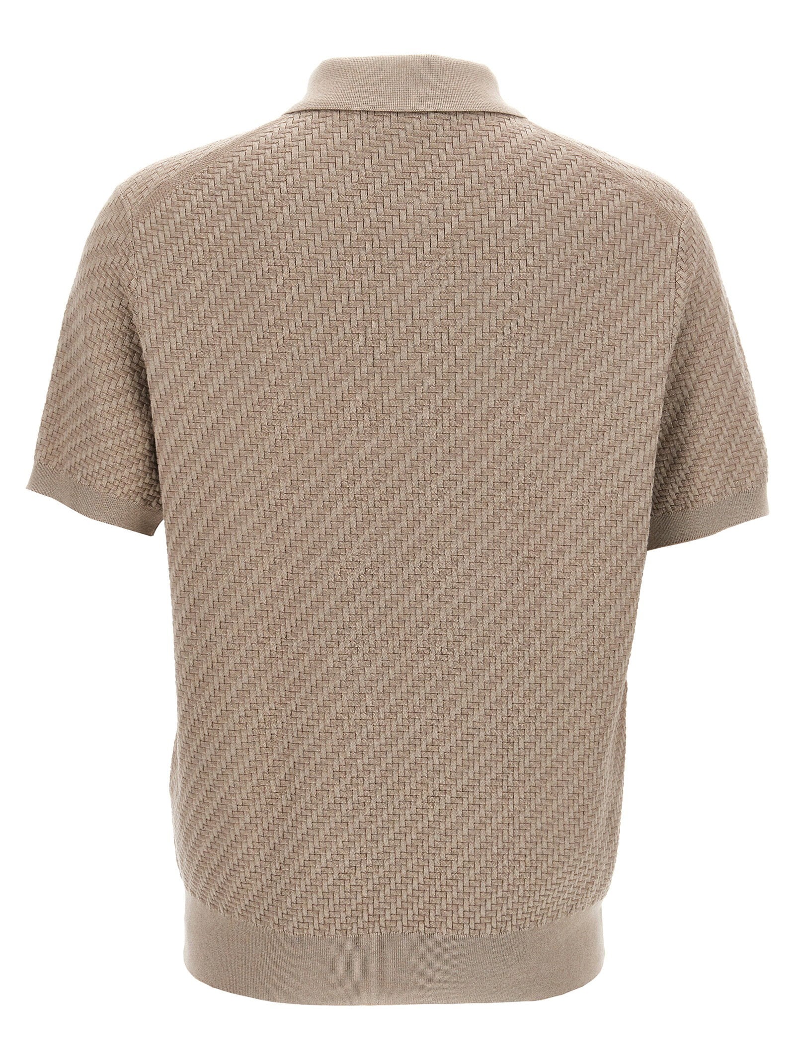 Brioni Knitted Polo Shirt – 57% cotton, 43% silk - view 2