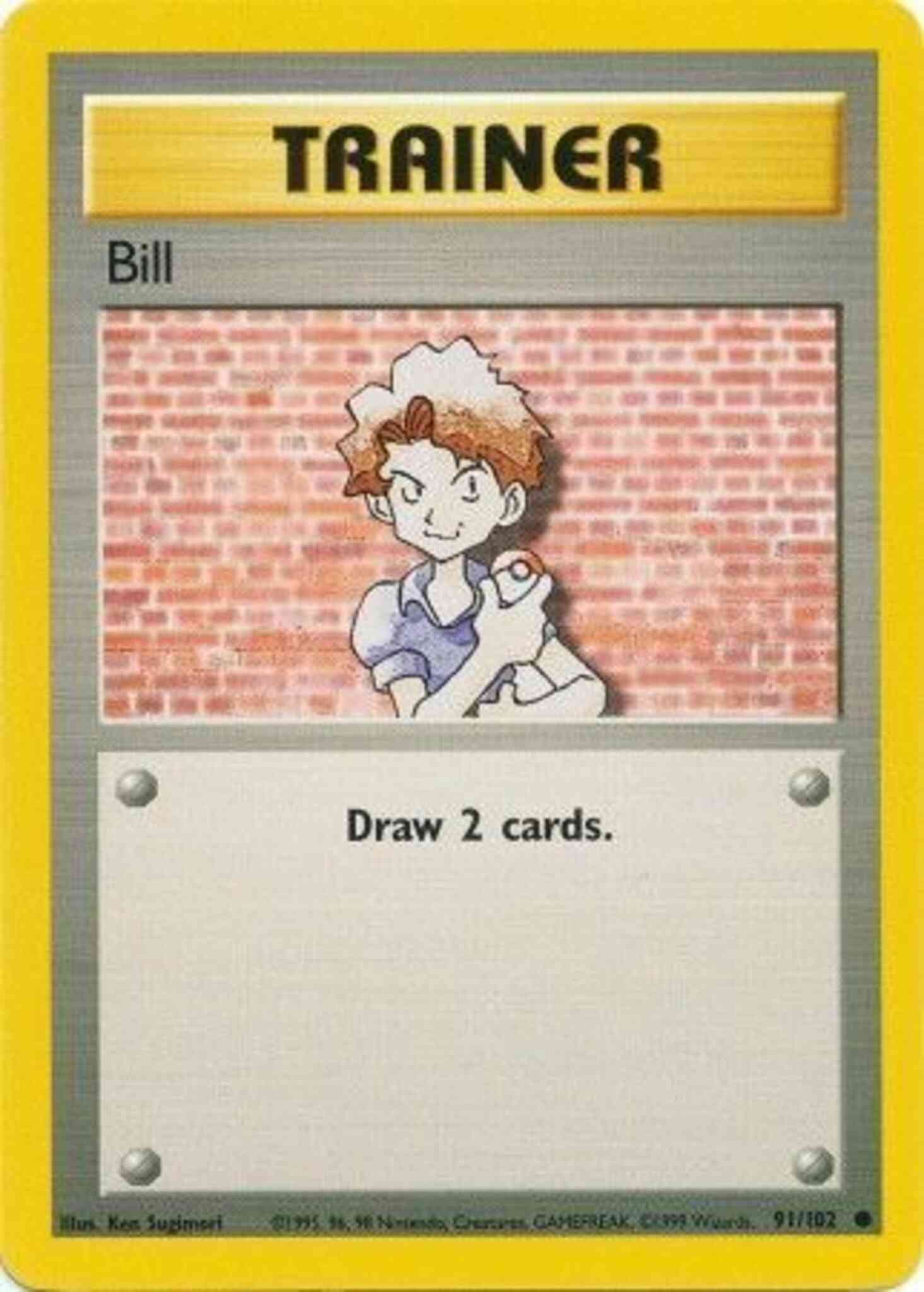 Unlimited base1u-91 non-holo – Pokémon Bill - 91/102 - Common - Unlimited [base1U-91] [Non-Holo]
