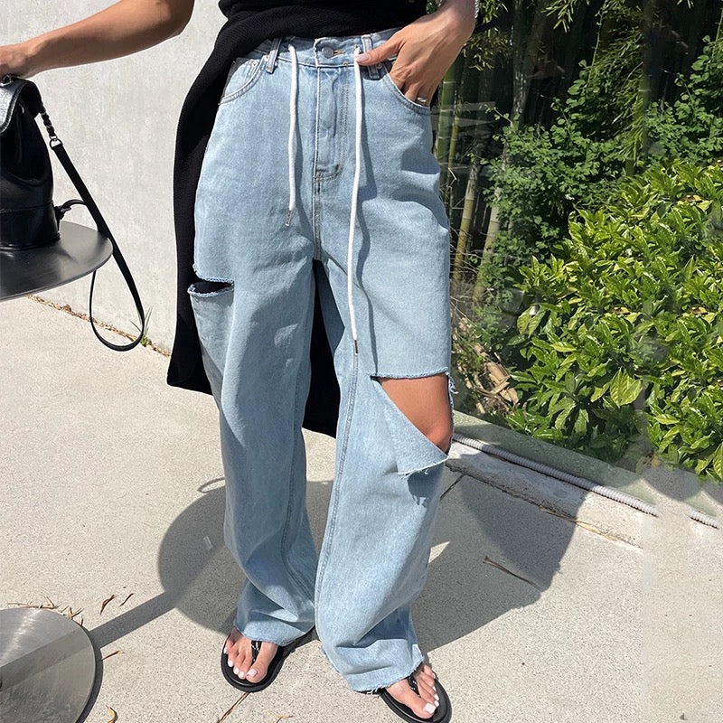 Alamode By Akanksha Riba Cropped Statement Denim Jeans