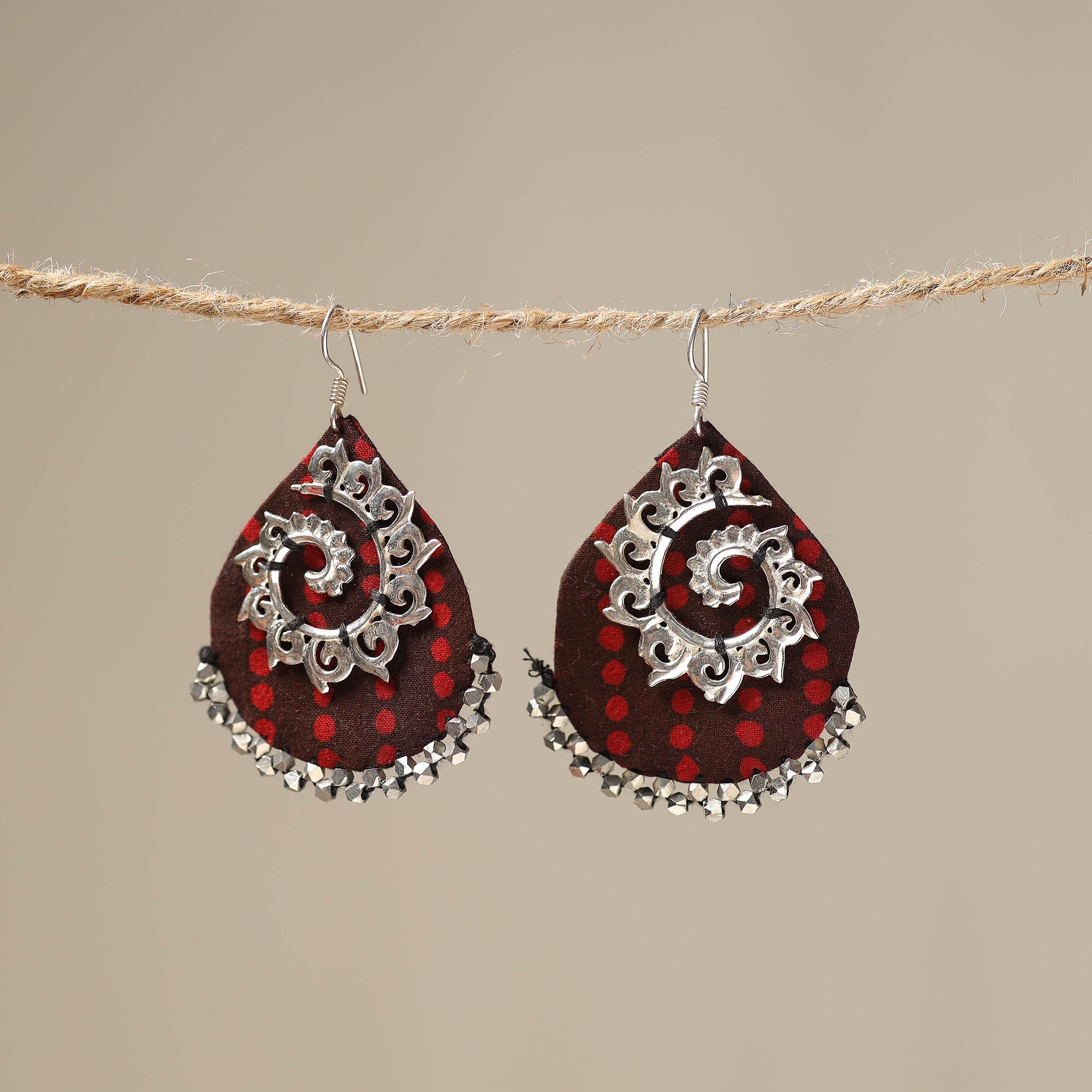JALPARI Ayat Handcrafted GS Fabart Earrings 38