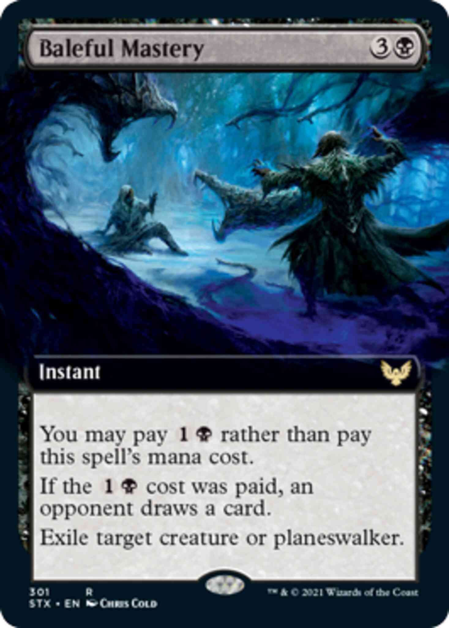 Baleful mastery 301 – Magic Baleful Mastery [301] [Extended Art] [Strixhaven: School of Mages] [Non-Foil]