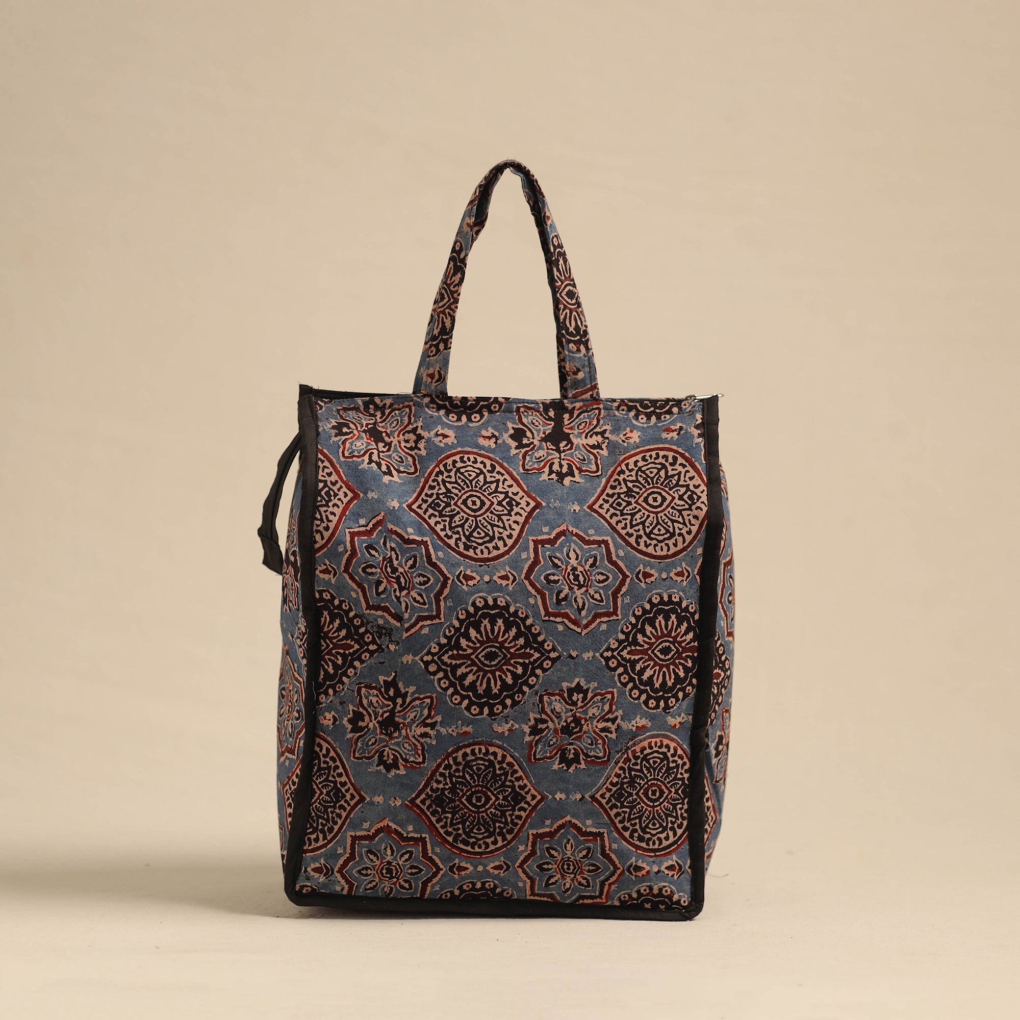NOORI BAZAR Blue - Eco-Friendly Handmade Cotton Handbag for Women 20