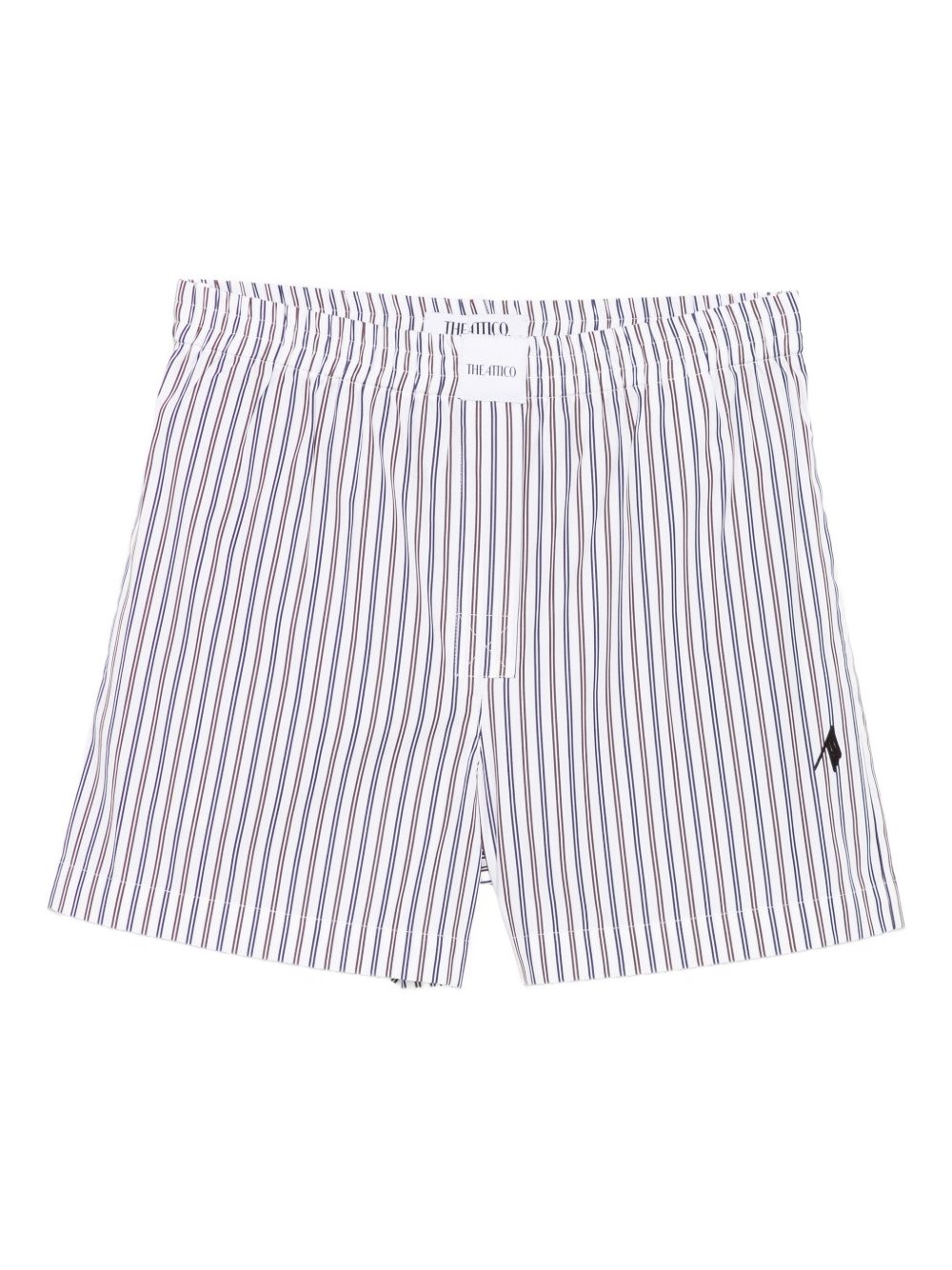 The Attico Striped cotton shorts – COTTON 100%