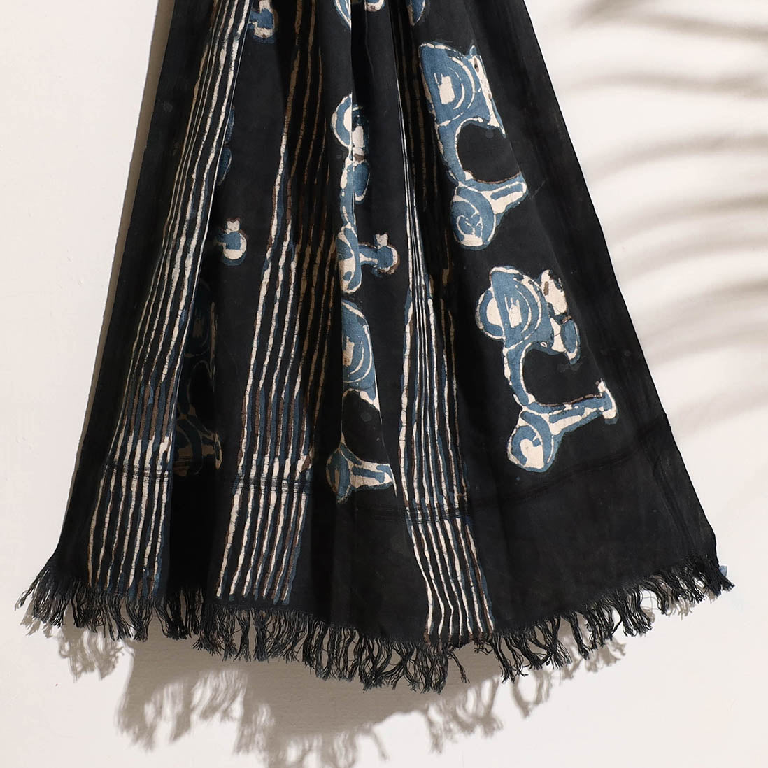 BINDAAS UNLIMITED Black - Bindaas Block Printed Handloom Cotton Towel - view 2