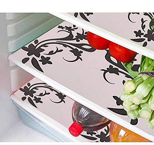 Kuber Industries Cloth 3 Pieces Fridge Mat, 1 Piece Handle Cover and 1 Pieces Fridge Top Cover (Multi)-CTKTC2782 - view 2