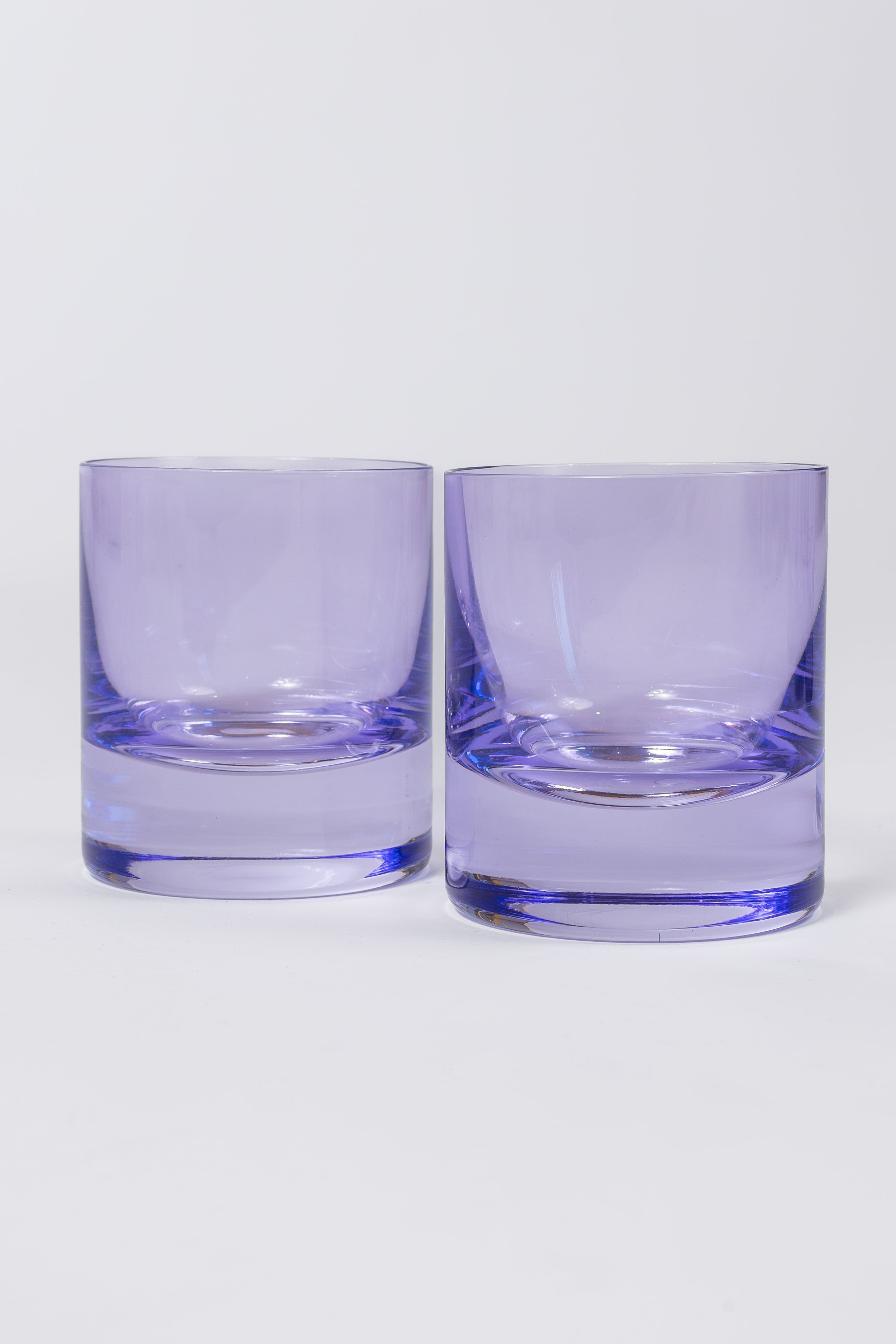 Estelle Colored Glass Estelle Colored Rocks Glass - Set of 2 {Lavender}