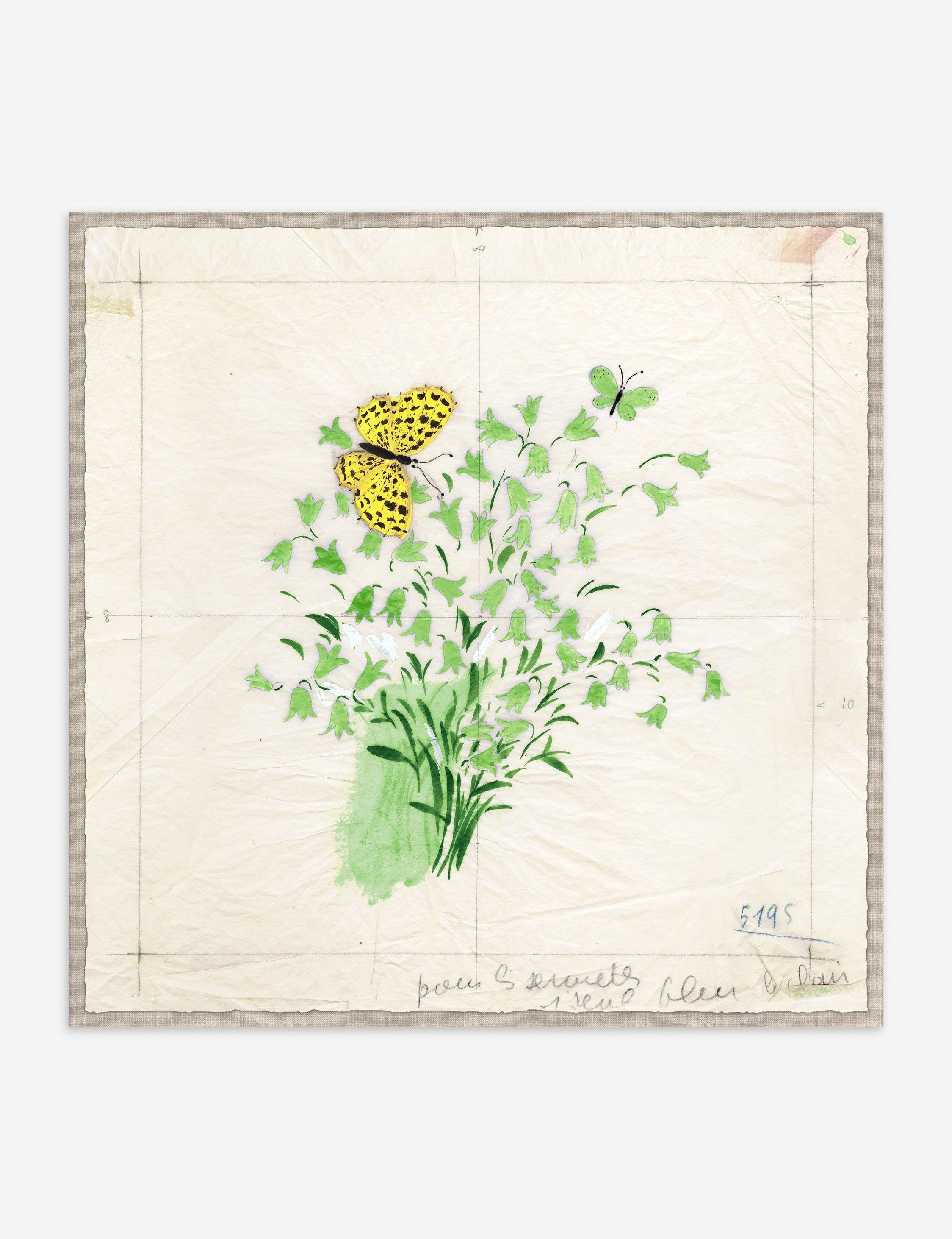 Lulu and Georgia Clochettes et Papillon I Print by Paule Marrot - view 3